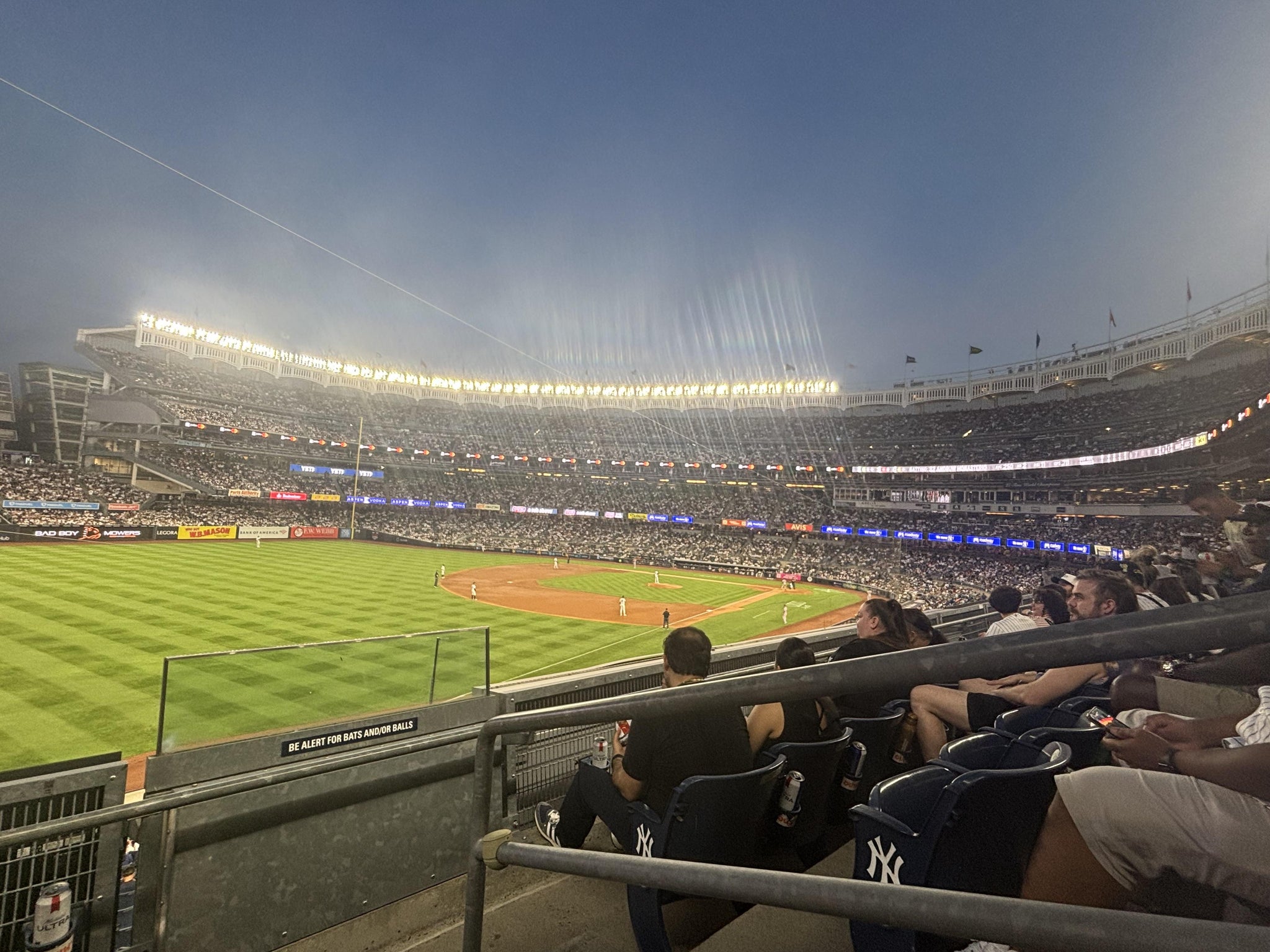 Real Fan View taken from Main Level 230 at Yankee Stadium by Frederick S
