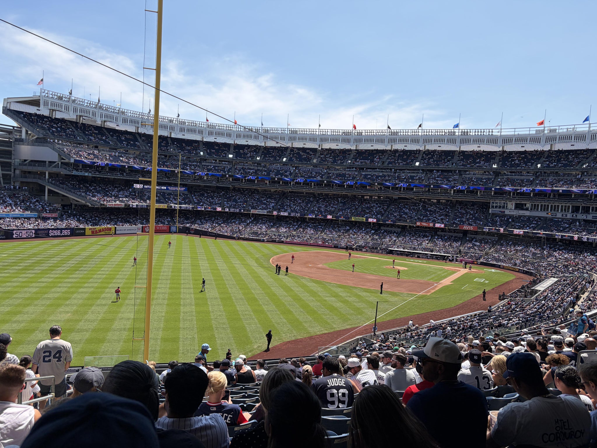 Real Fan View taken from Main Level 232 A at Yankee Stadium by Rudy G