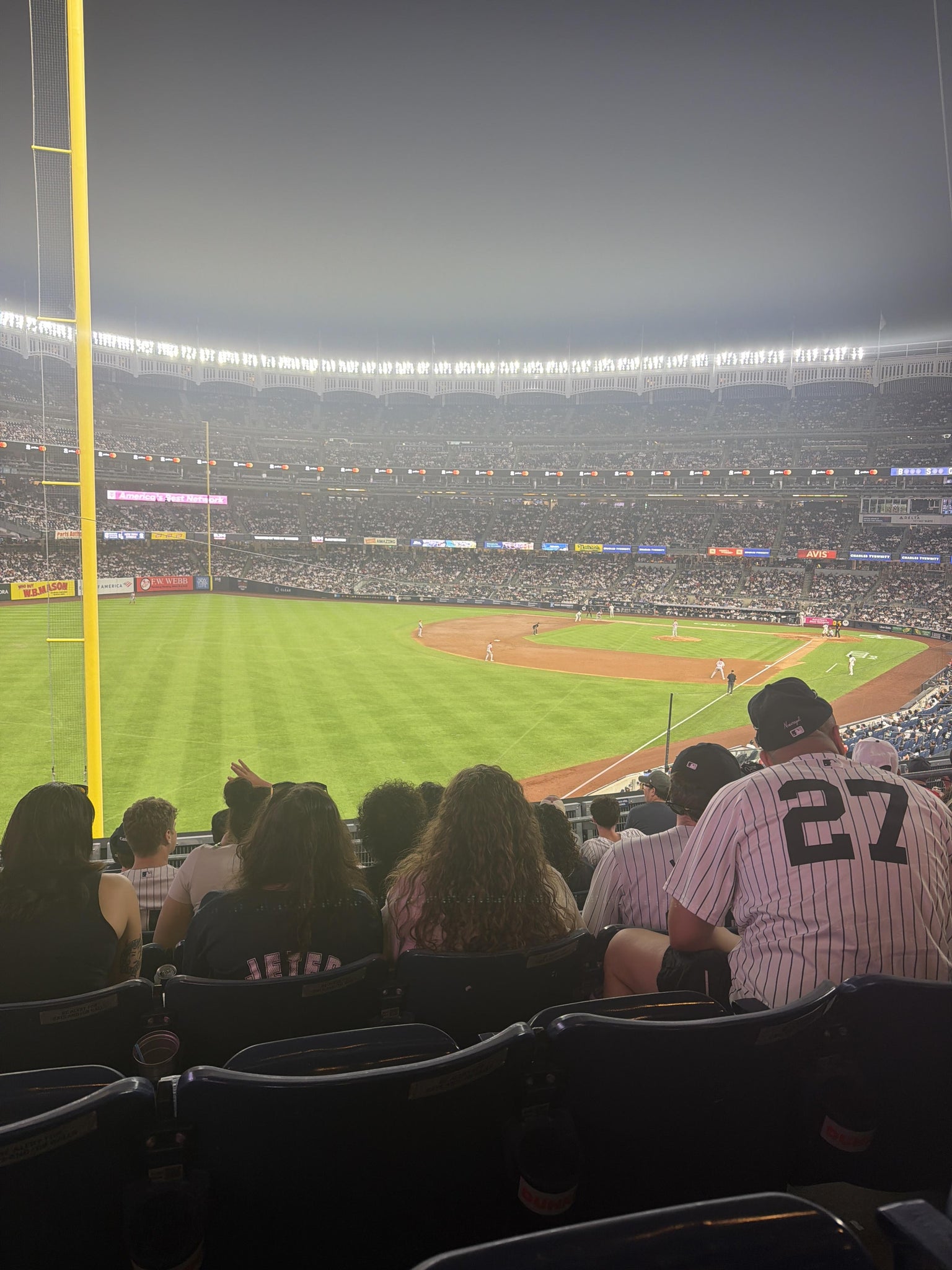 Real Fan View taken from Main Level 232 A at Yankee Stadium by Samera R