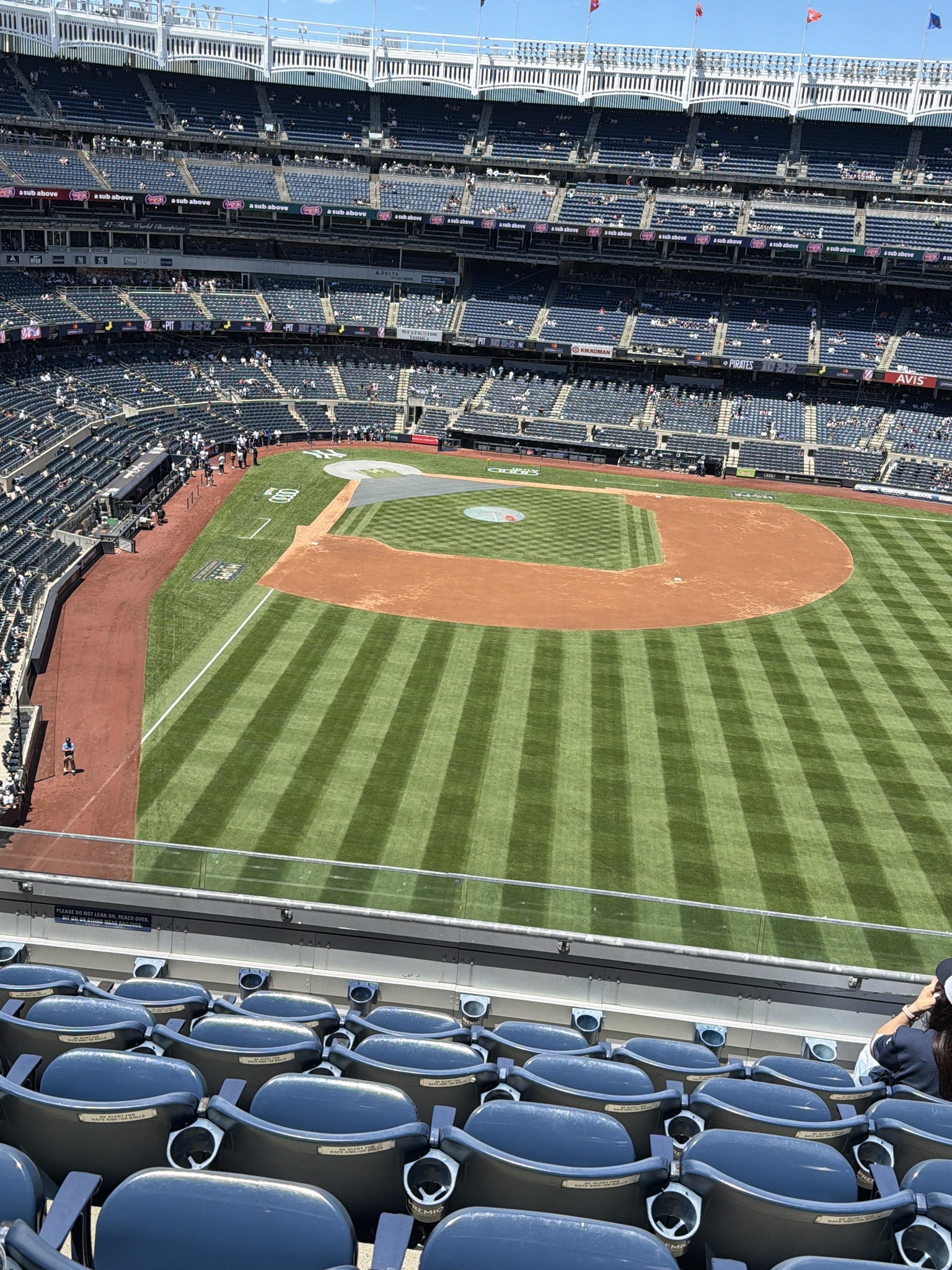 Real Fan View taken from Terrace Level 305 at Yankee Stadium by Ashley S