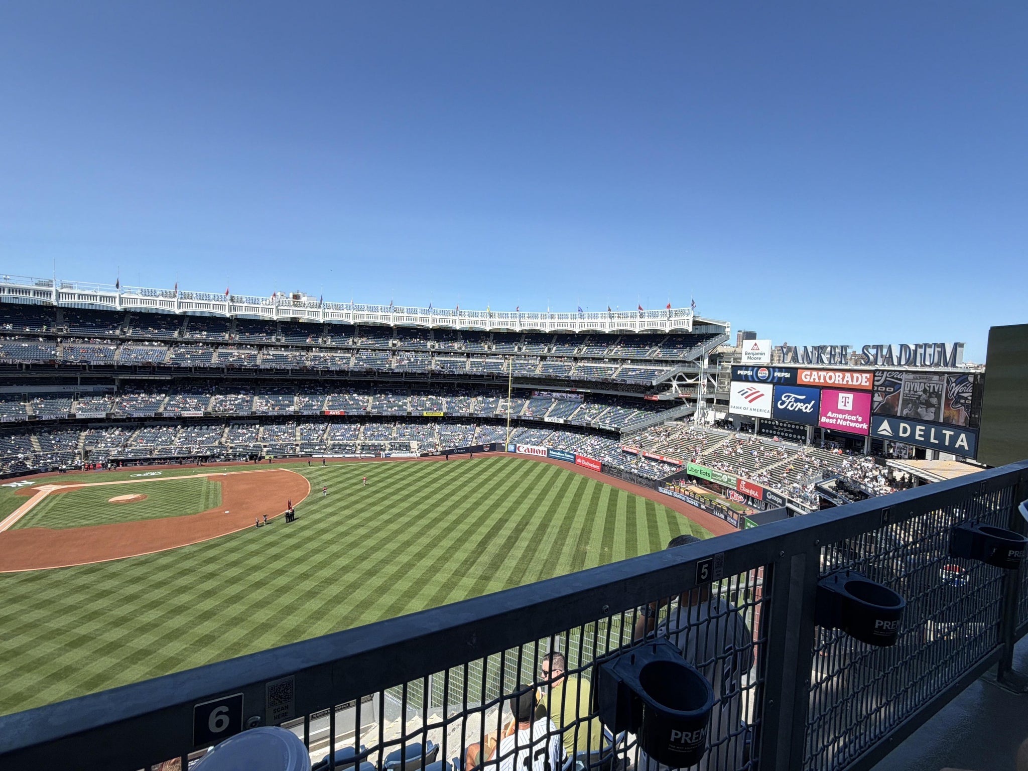 Real Fan View taken from Terrace Level 305 at Yankee Stadium by Laura K