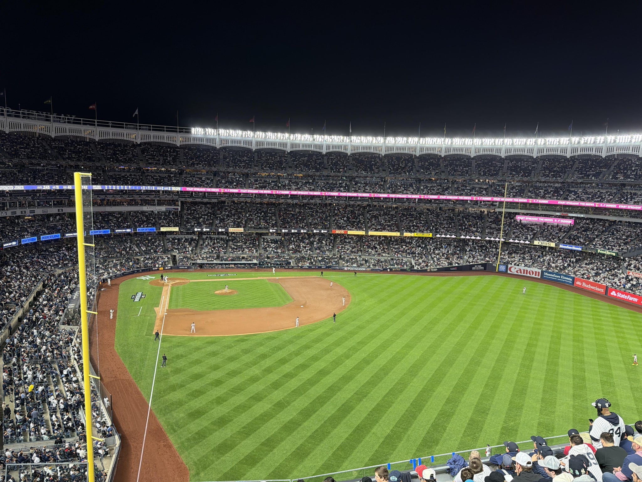 Real Fan View taken from Terrace Level 306 at Yankee Stadium by Joseph N