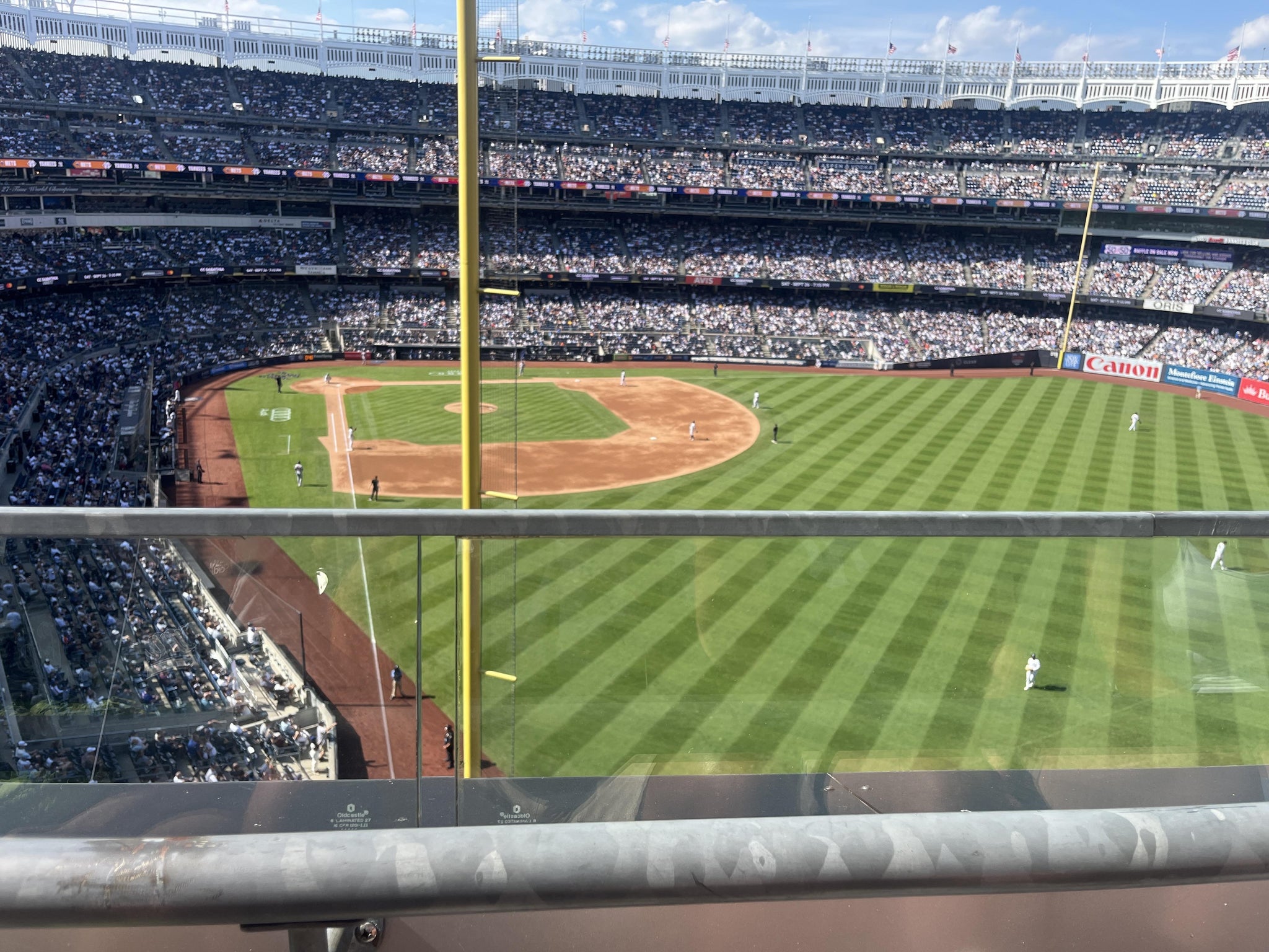 Real Fan View taken from Terrace Level 307 at Yankee Stadium by Mark M