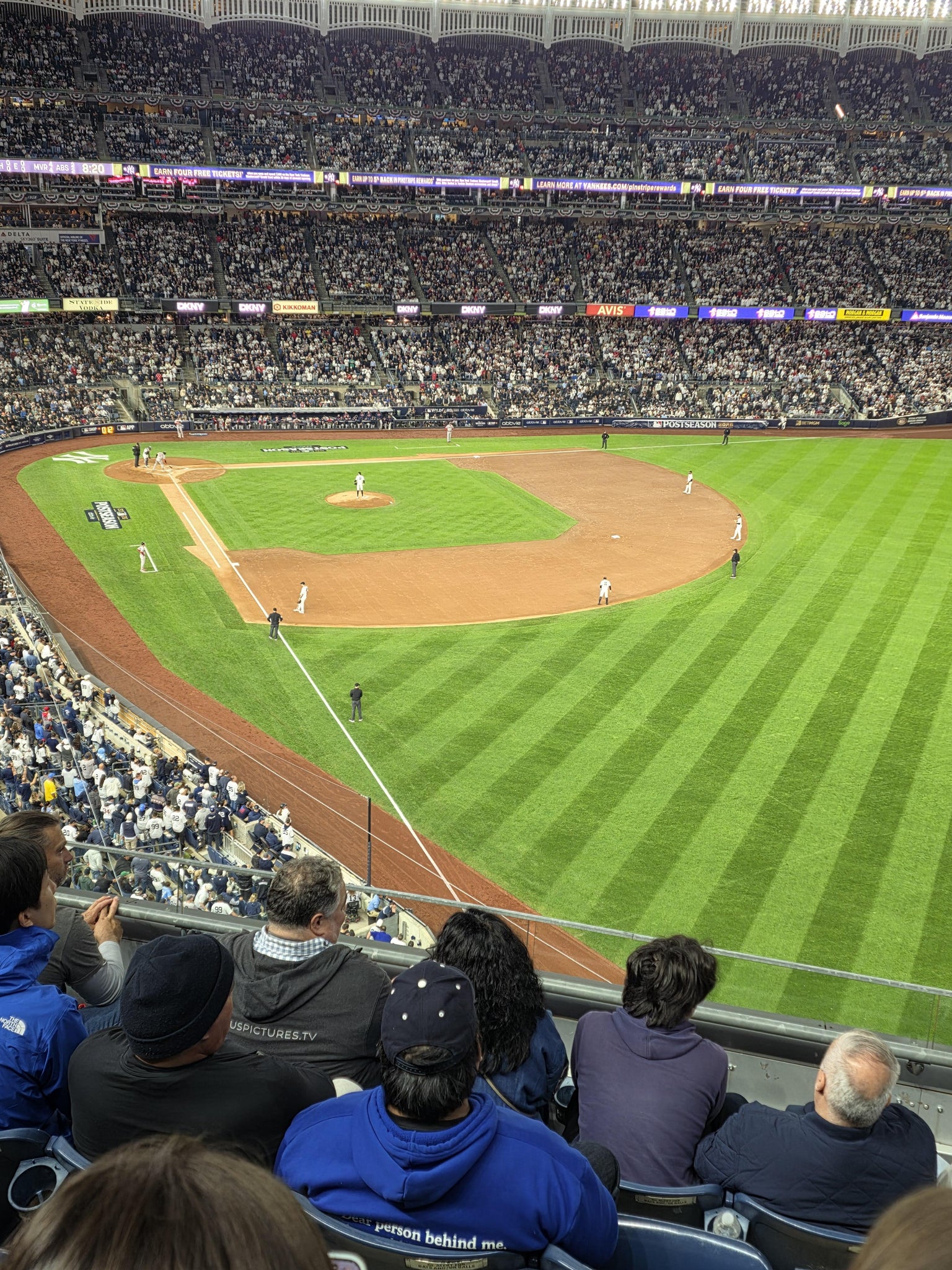 Real Fan View taken from Terrace Level 308 at Yankee Stadium by George G