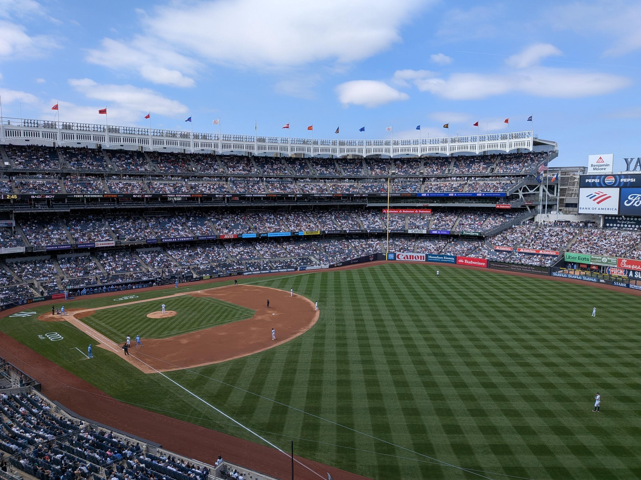 Real Fan View taken from Terrace Level 309 at Yankee Stadium by Christopher A