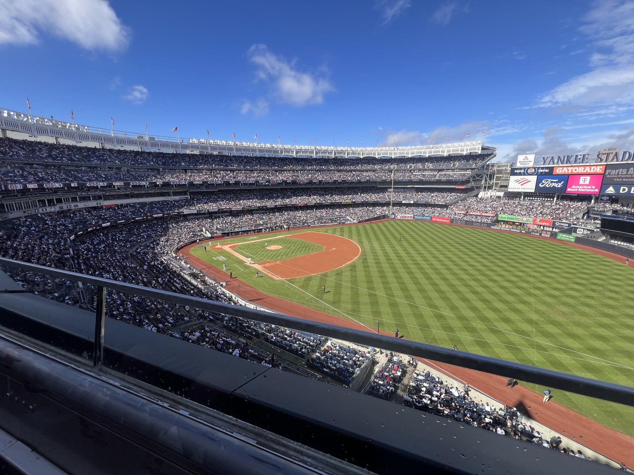 Real Fan View taken from Terrace Level 310 at Yankee Stadium by Bryanna F