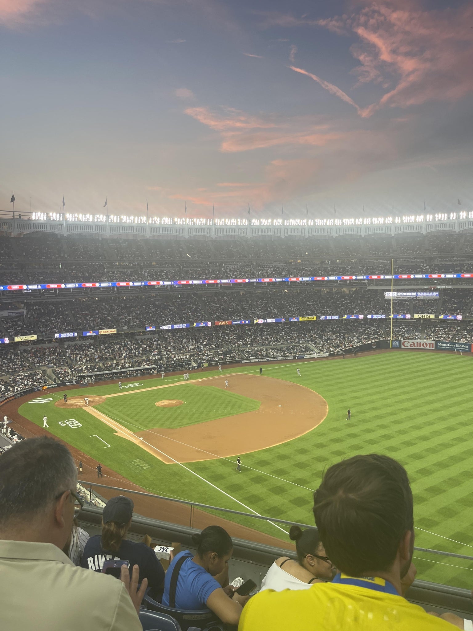 Real Fan View taken from Terrace Level 310 at Yankee Stadium by Khadija M