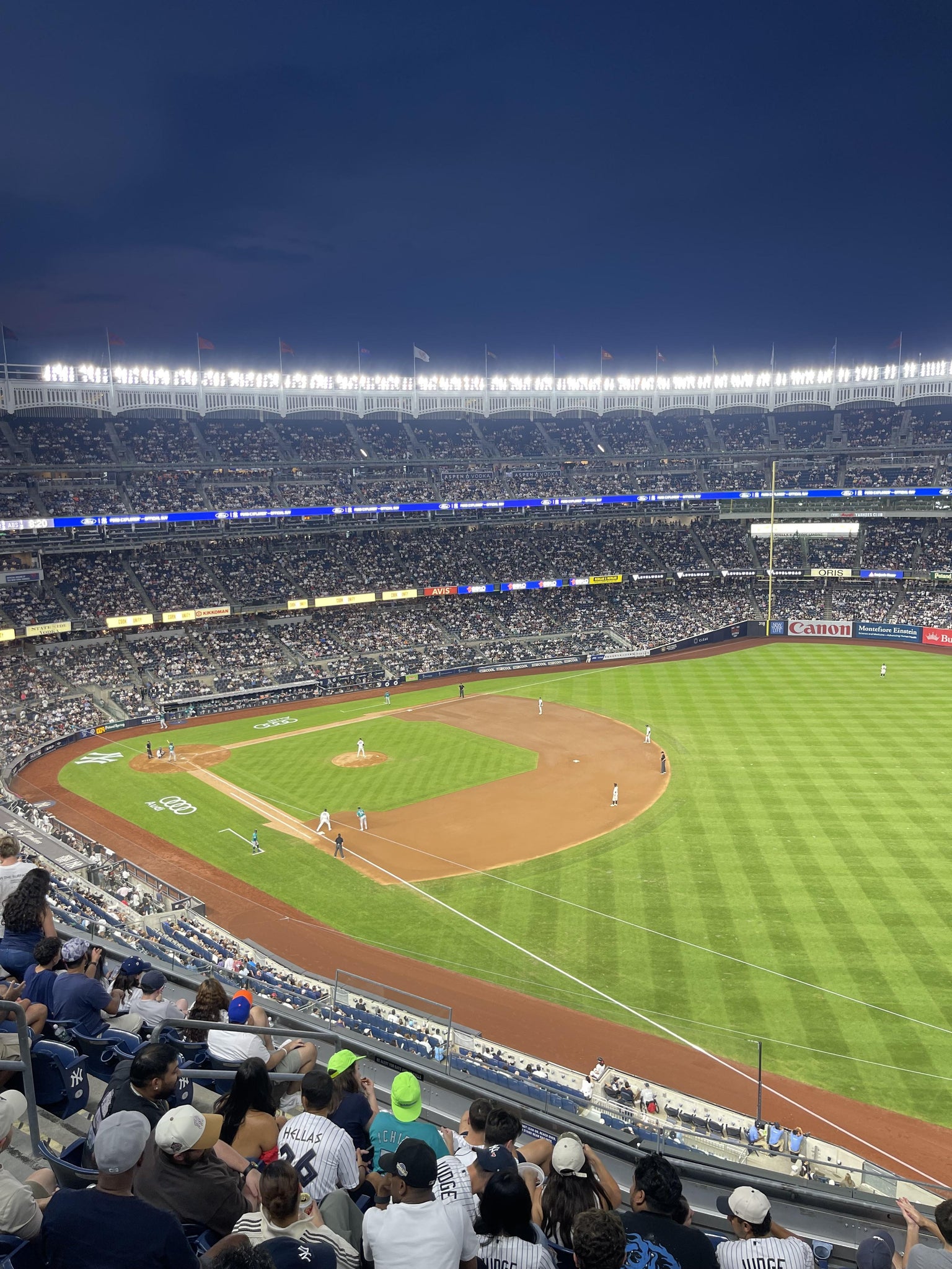 Real Fan View taken from Terrace Level 310 at Yankee Stadium by Matthew D