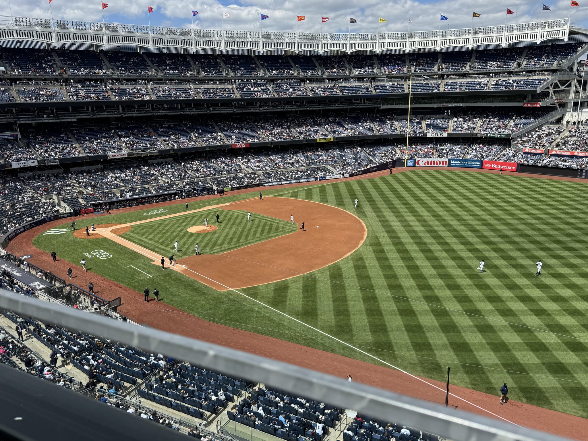 Real Fan View taken from Terrace Level 311 at Yankee Stadium by Daniel V