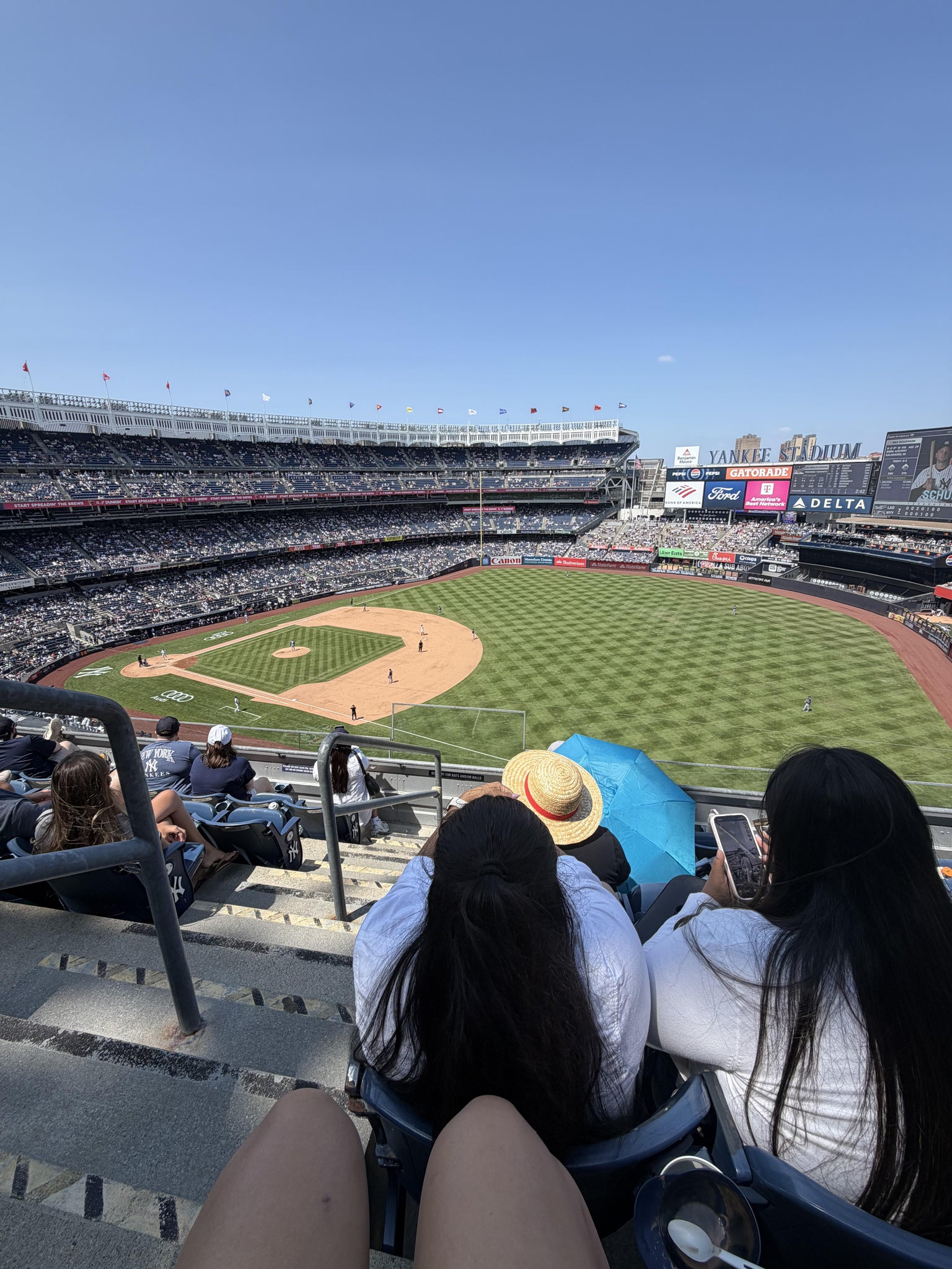 Real Fan View taken from Terrace Level 311 at Yankee Stadium by Genesis M