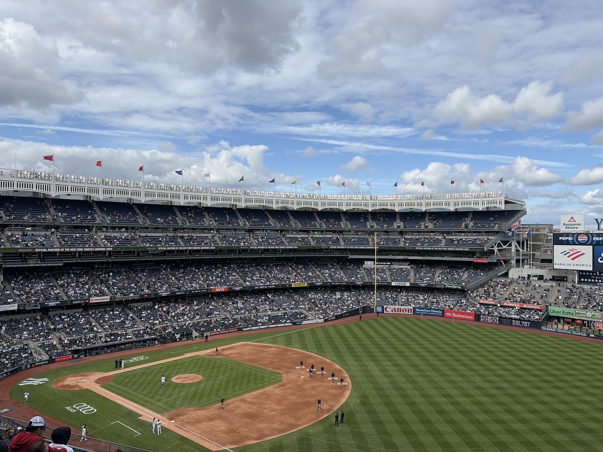 Real Fan View taken from Terrace Level 311 at Yankee Stadium by Dana B
