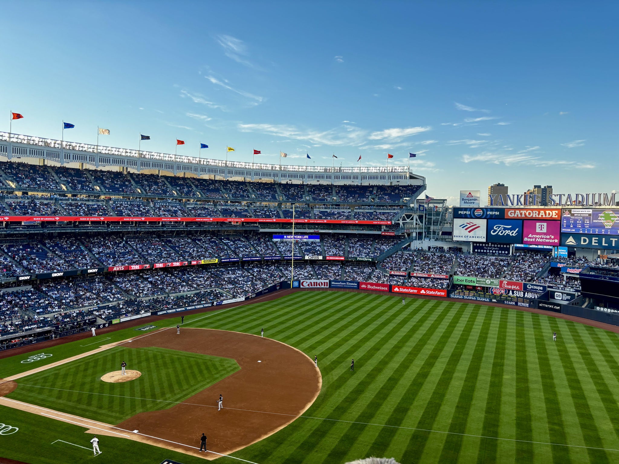 Real Fan View taken from Terrace Level 312 at Yankee Stadium by Tara H