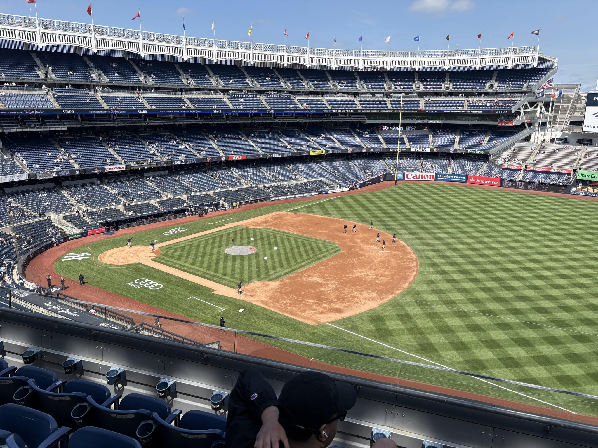 Real Fan View taken from Terrace Level 312 at Yankee Stadium by Nicolette W