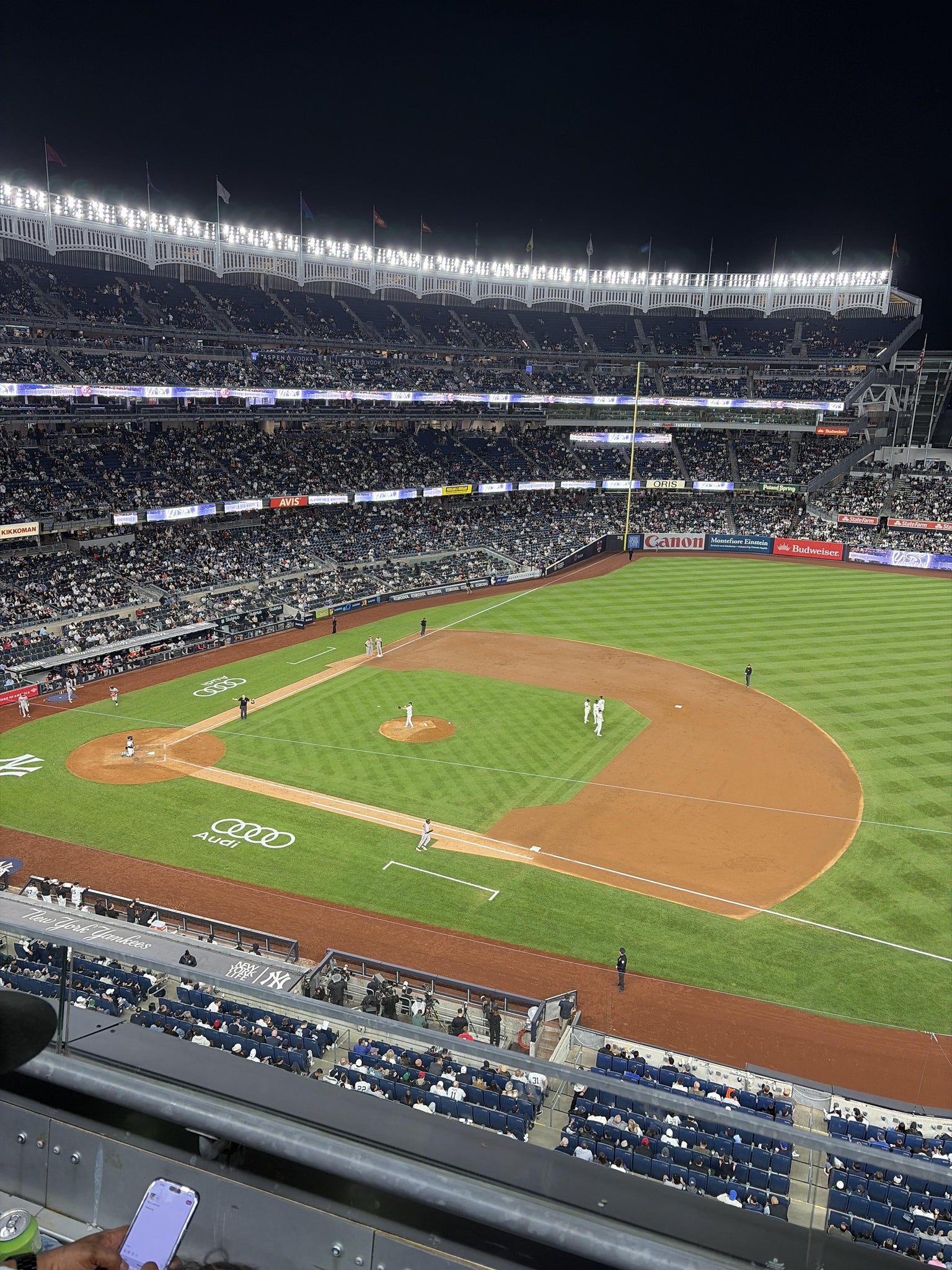 Real Fan View taken from Terrace Level 314 at Yankee Stadium by William L
