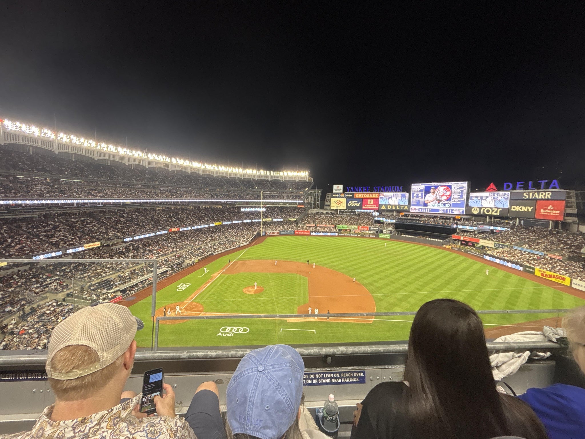 Real Fan View taken from Terrace Level 315 at Yankee Stadium by Samuel A