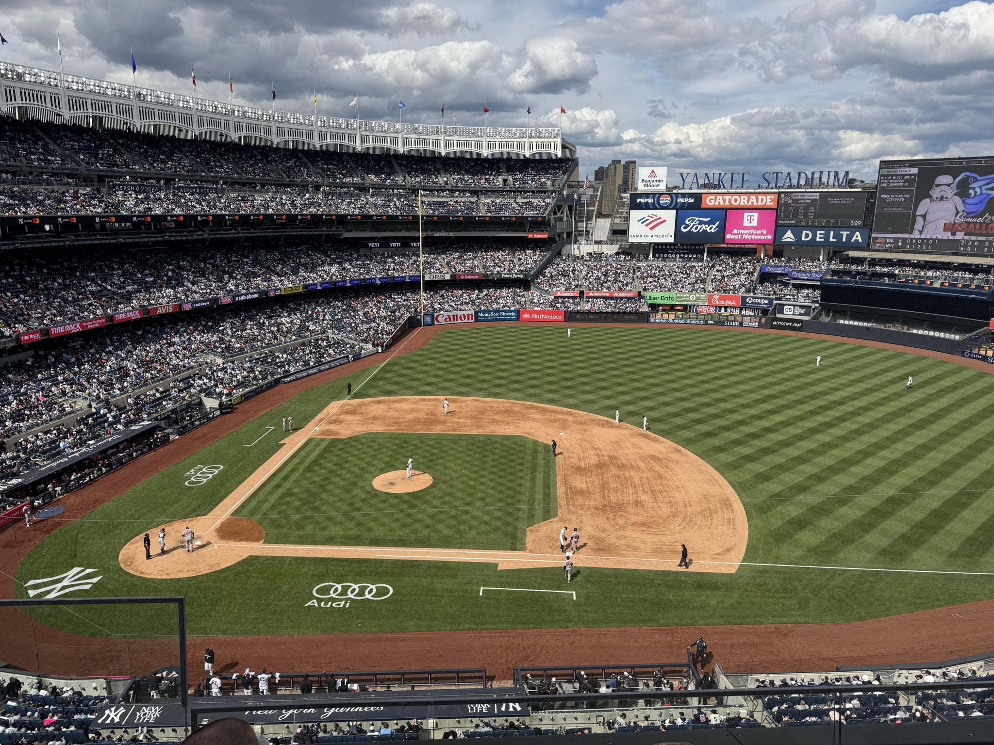Real Fan View taken from Terrace Level 315 at Yankee Stadium by Sean M