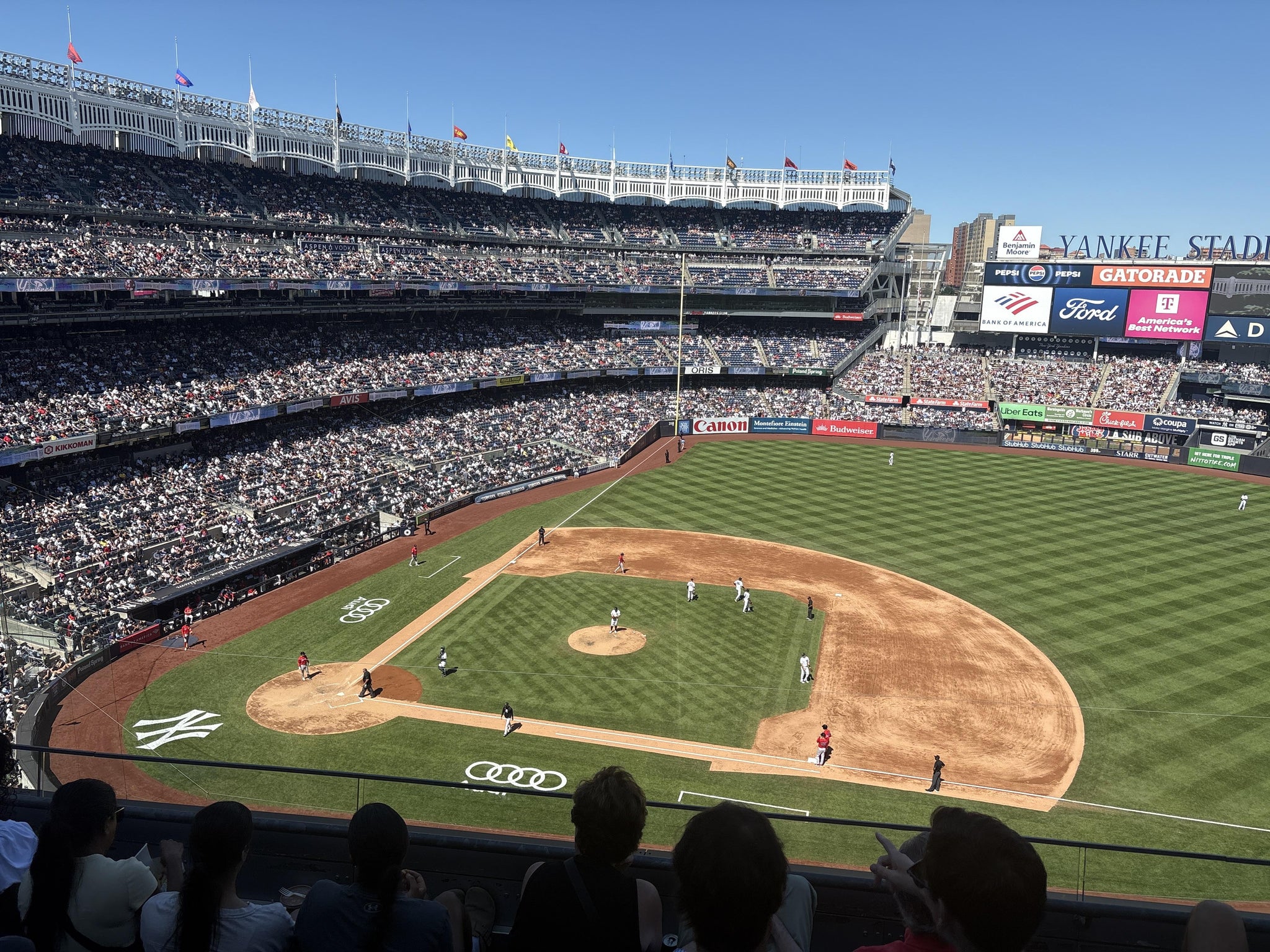 Real Fan View taken from Terrace Level 315 at Yankee Stadium by Anonymous User
