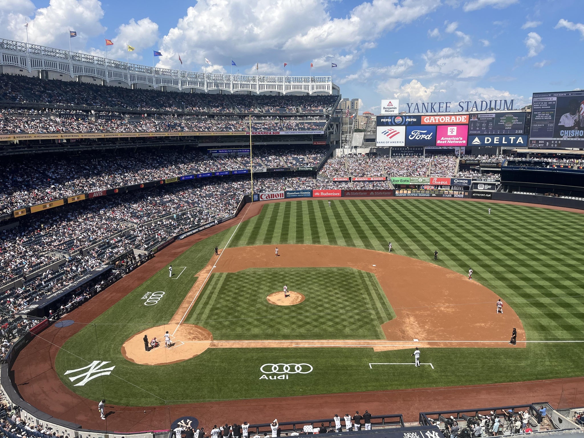 Real Fan View taken from Terrace Level 316 at Yankee Stadium by Ava I
