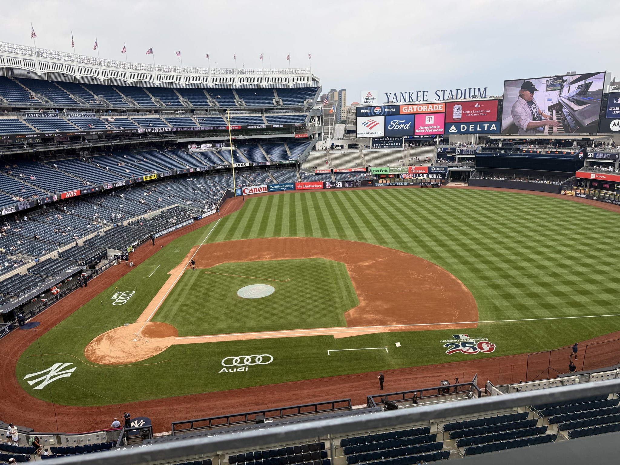 Real Fan View taken from Terrace Level 316 at Yankee Stadium by Sawyer A