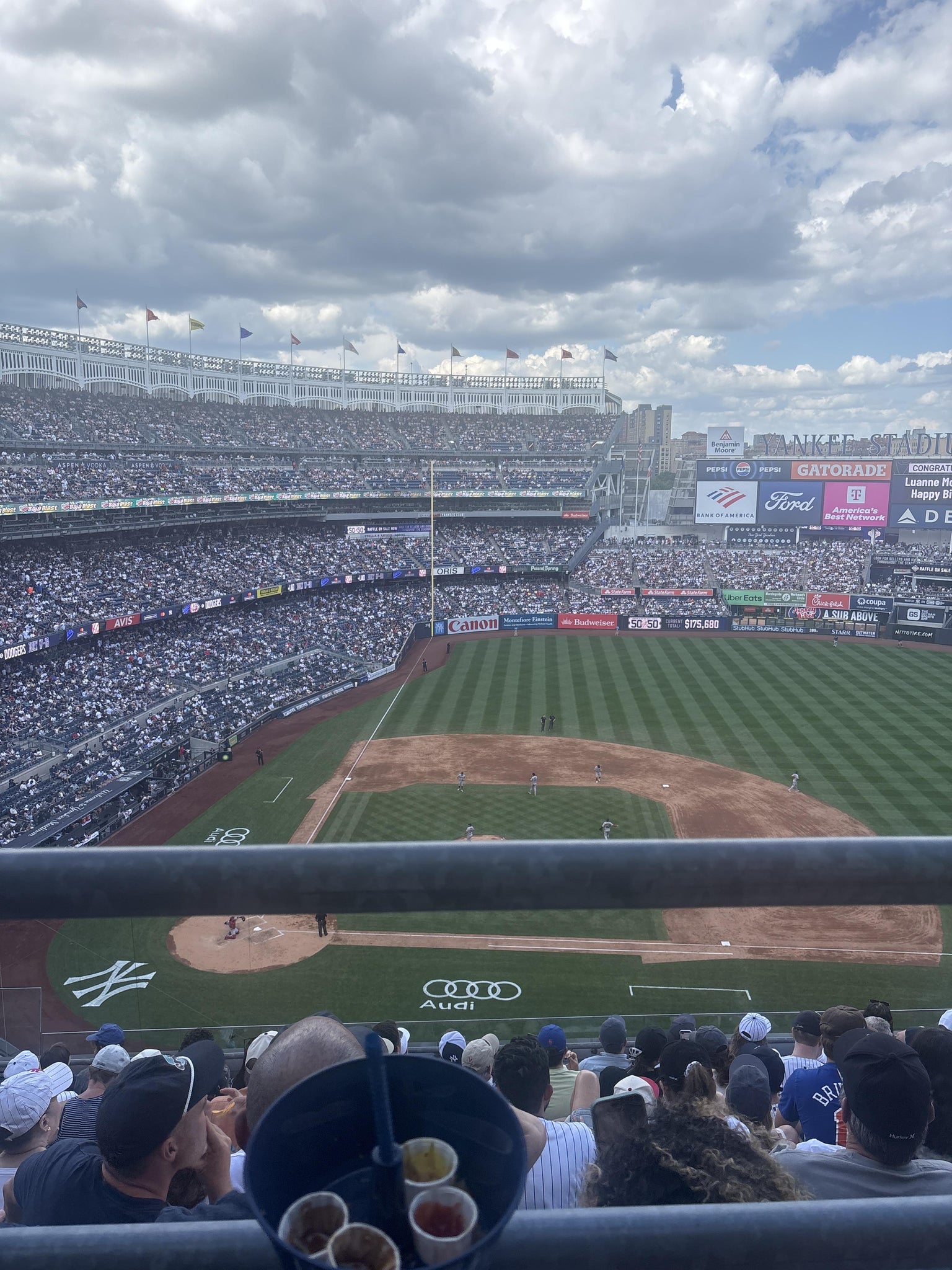 Real Fan View taken from Terrace Level 316 at Yankee Stadium by Marshayla H