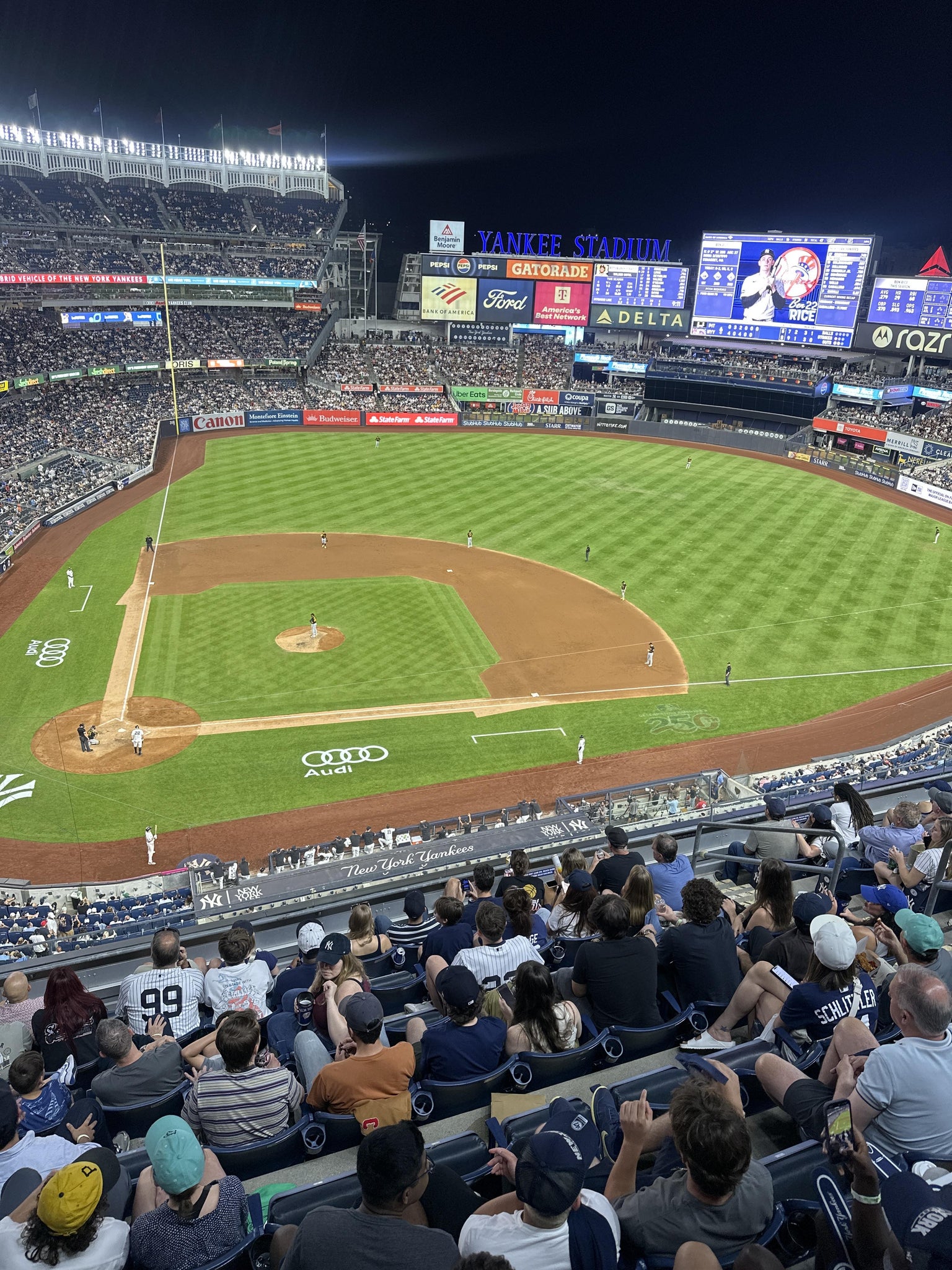Real Fan View taken from Terrace Level 317 at Yankee Stadium by Mario J