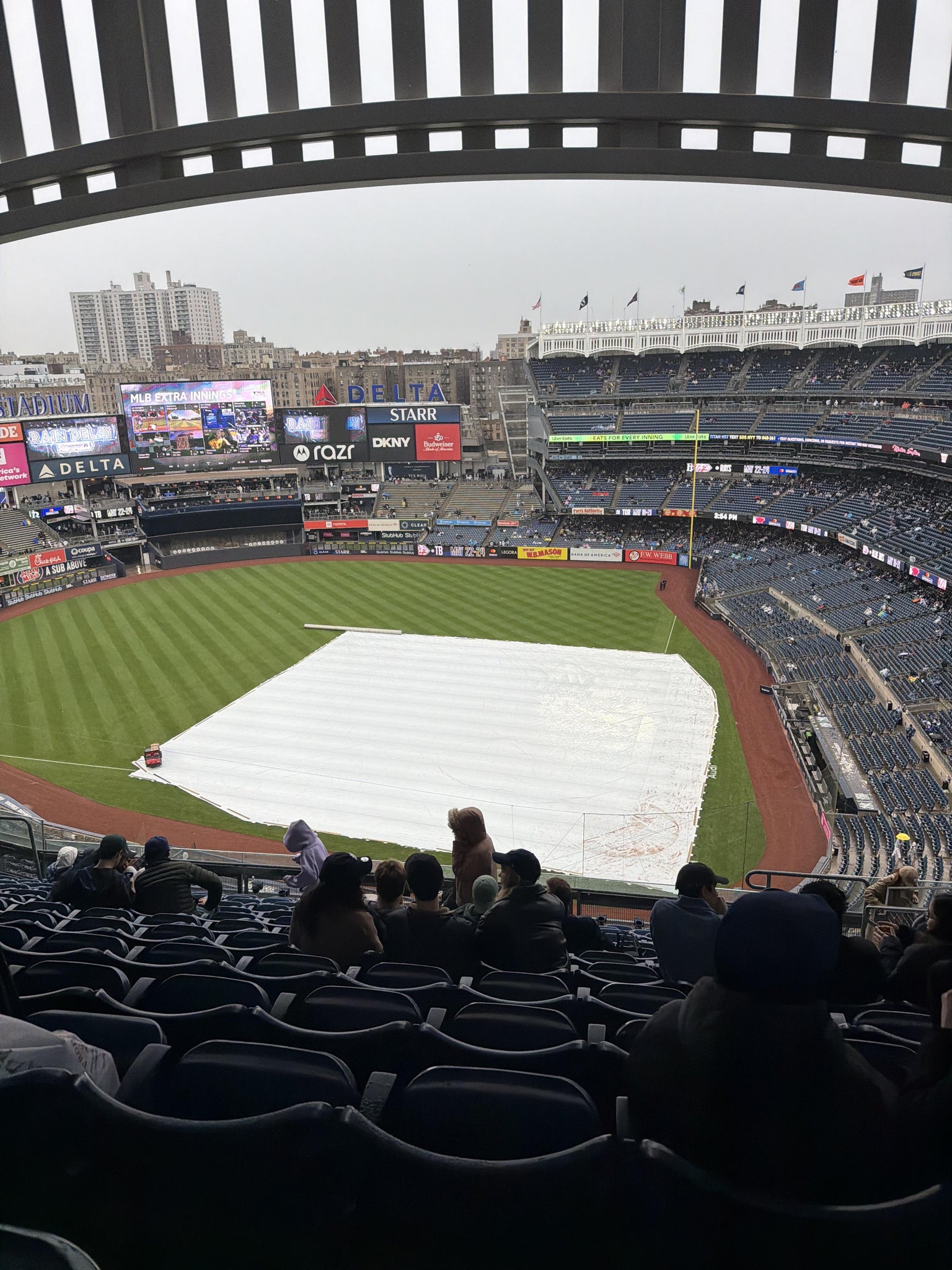 Real Fan View taken from Terrace Level 322 at Yankee Stadium by Dave C