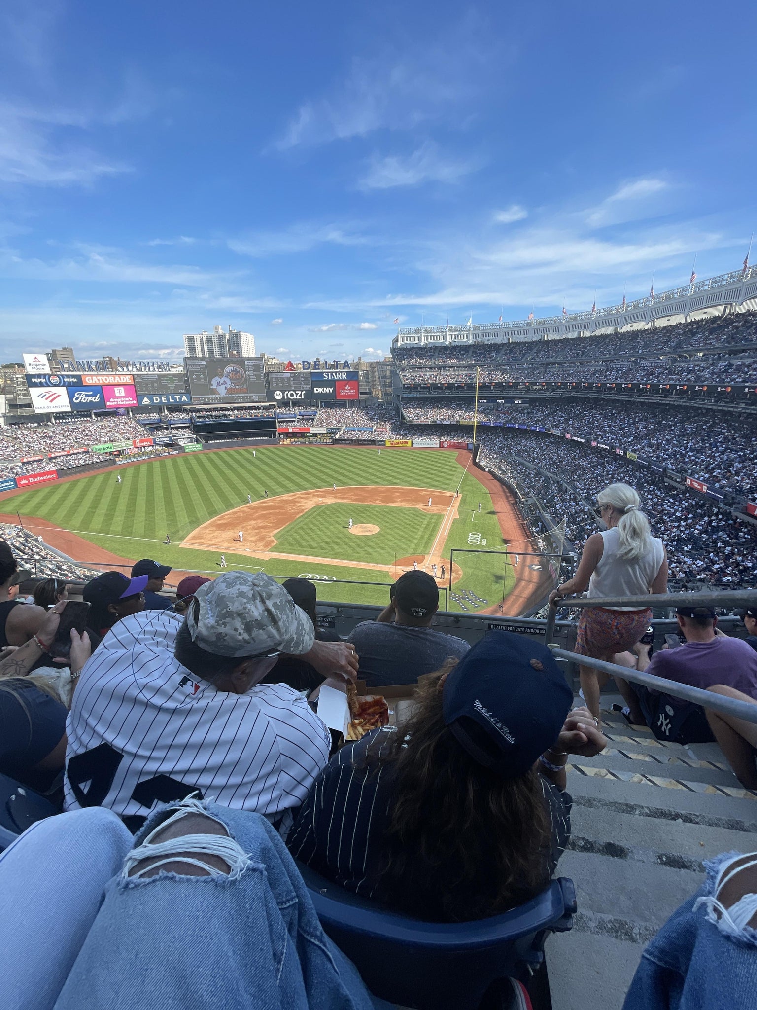 Real Fan View taken from Terrace Level 322 at Yankee Stadium by Nick H