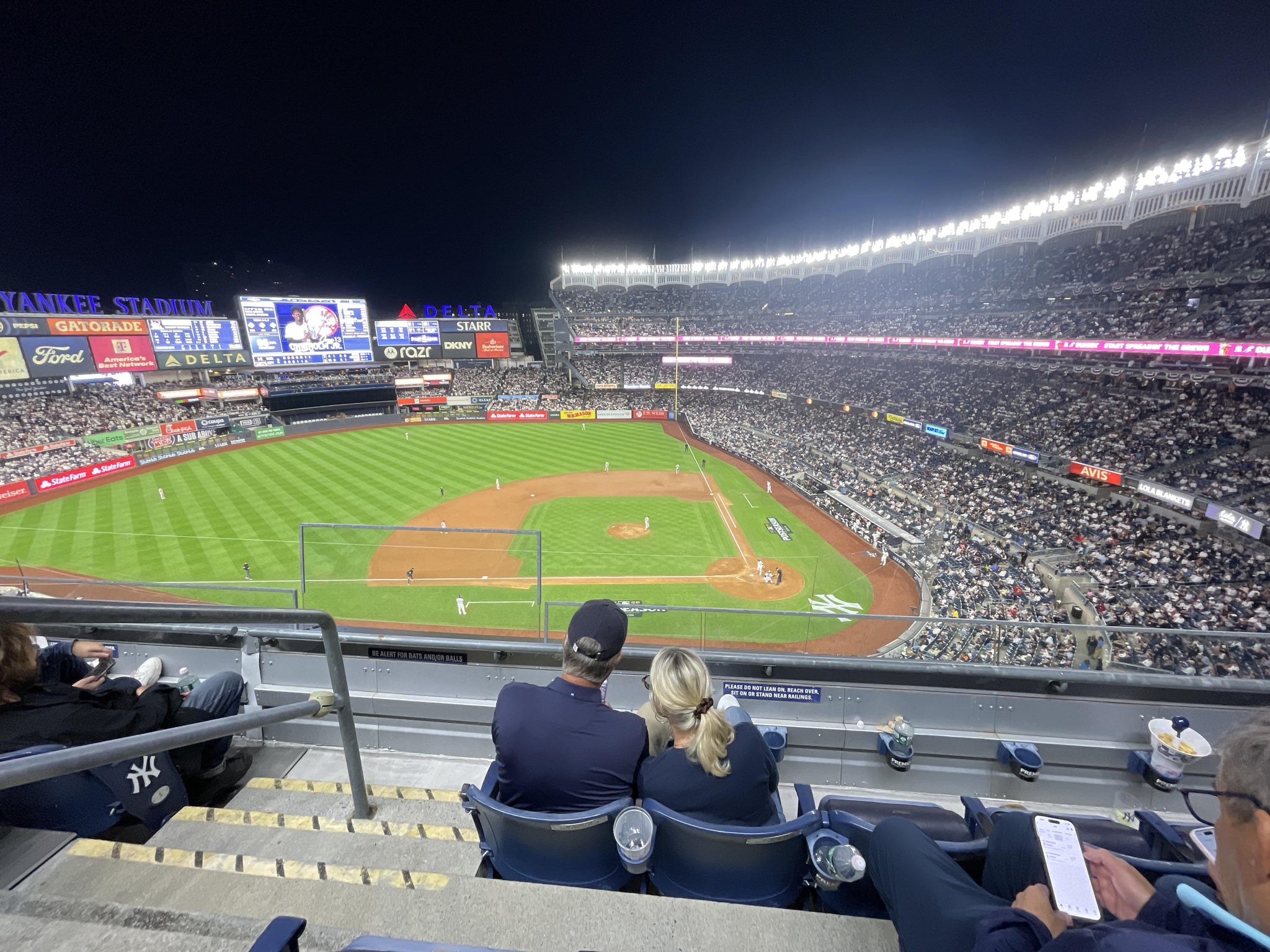 Real Fan View taken from Terrace Level 323 at Yankee Stadium by Christina F