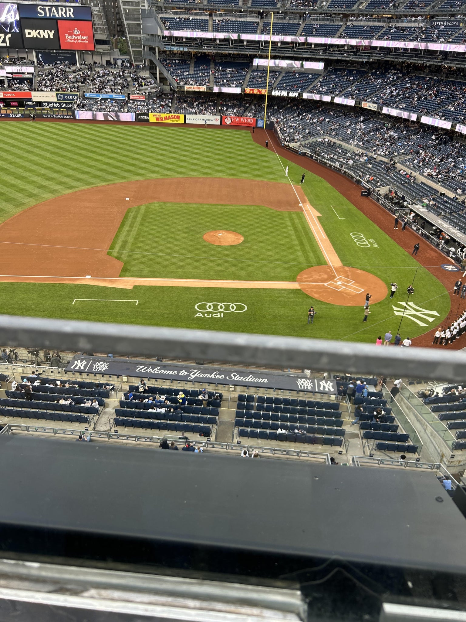 Real Fan View taken from Terrace Level 324 at Yankee Stadium by James D