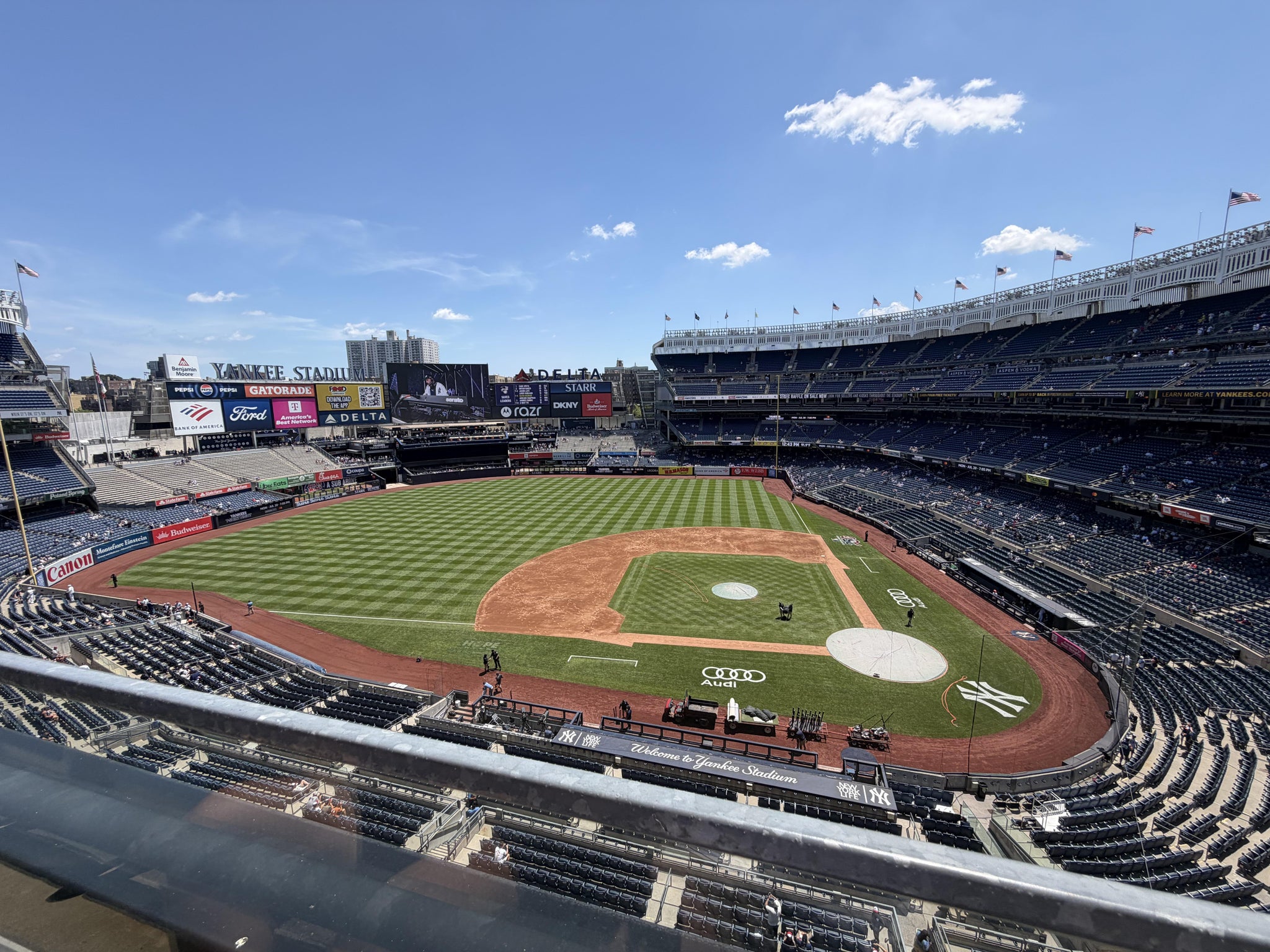 Real Fan View taken from Terrace Level 324 at Yankee Stadium by Herman H