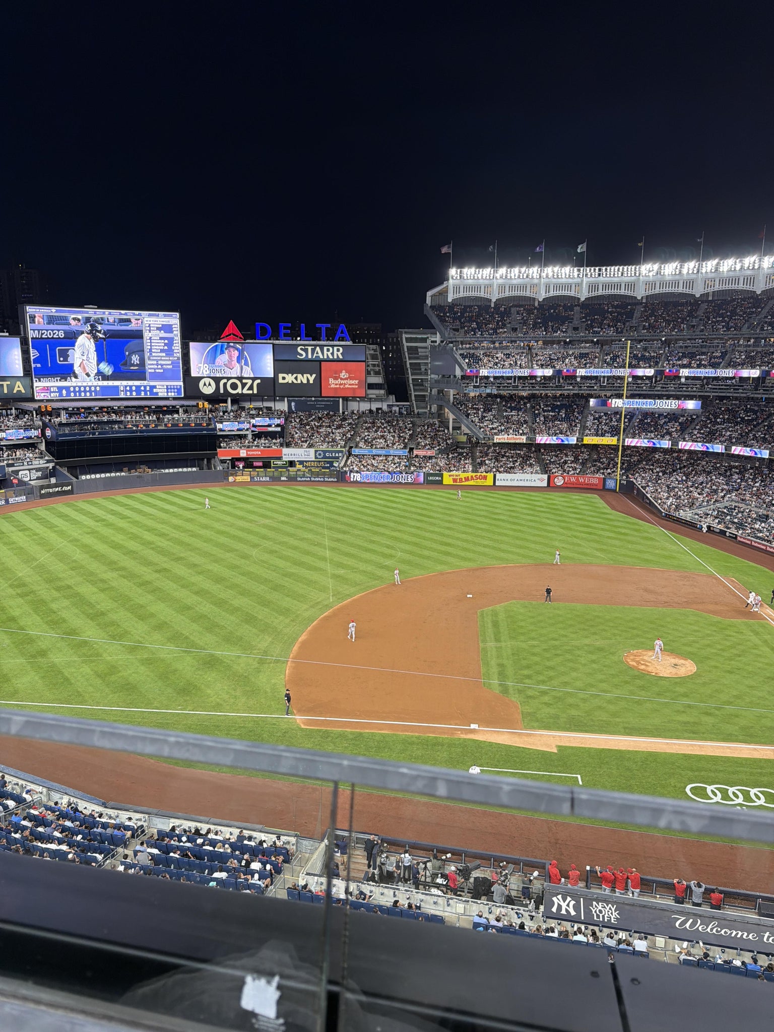 Real Fan View taken from Terrace Level 325 at Yankee Stadium by Anonymous User