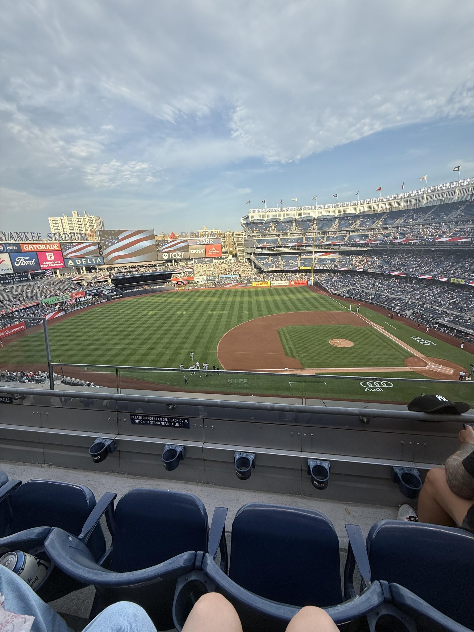 Real Fan View taken from Terrace Level 325 at Yankee Stadium by Alex K