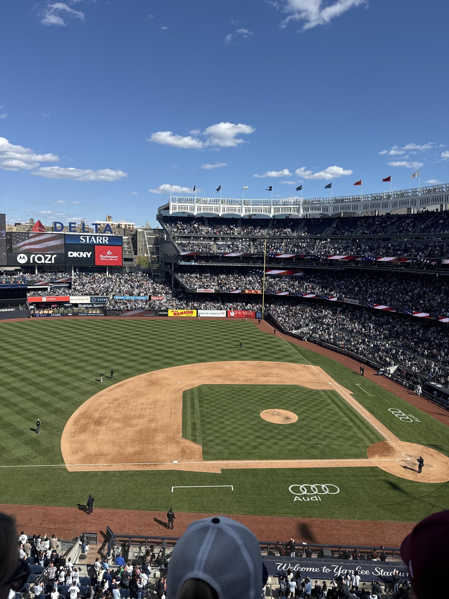 Real Fan View taken from Terrace Level 325 at Yankee Stadium by Corrie G