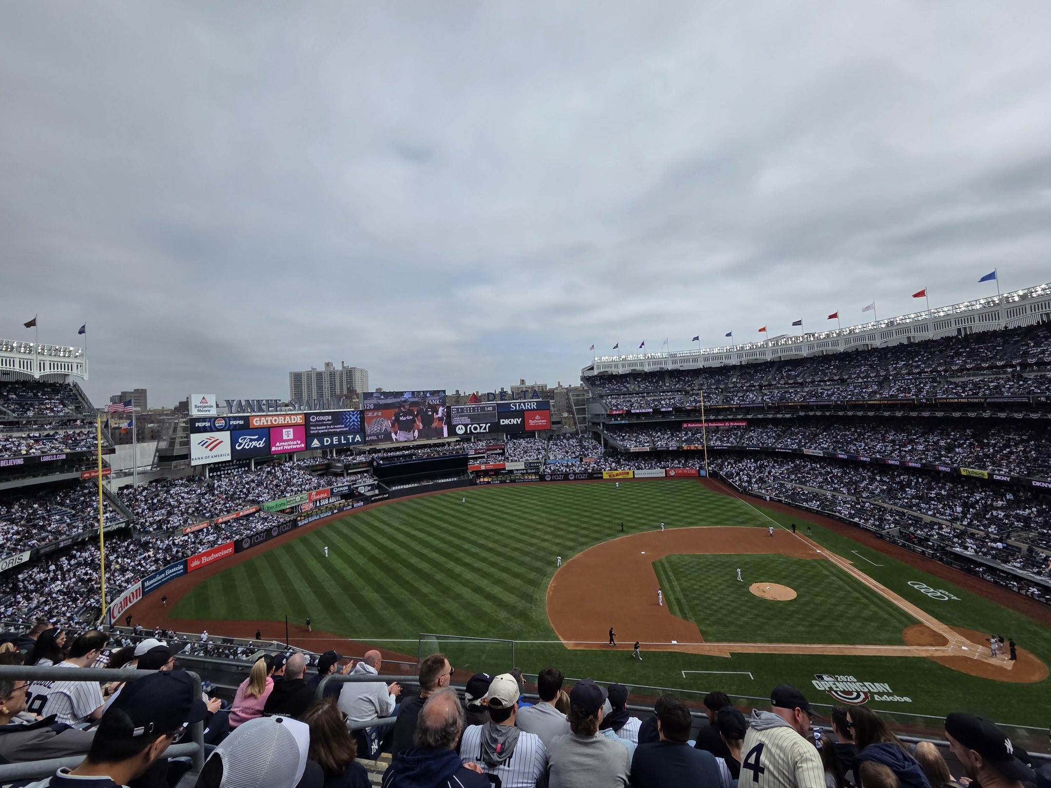 Real Fan View taken from Terrace Level 325 at Yankee Stadium by Felix N