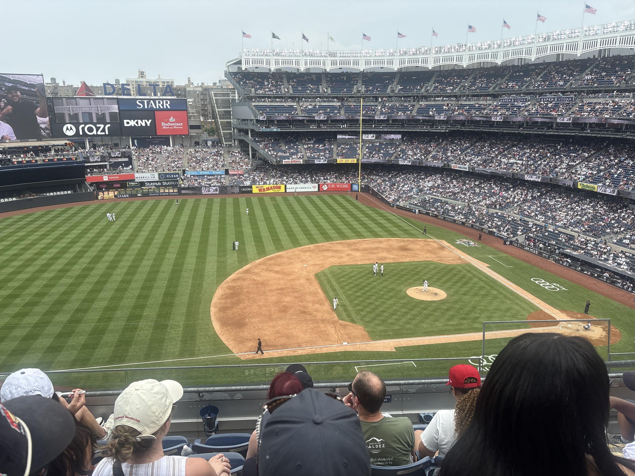 Real Fan View taken from Terrace Level 326 at Yankee Stadium by Sarah P