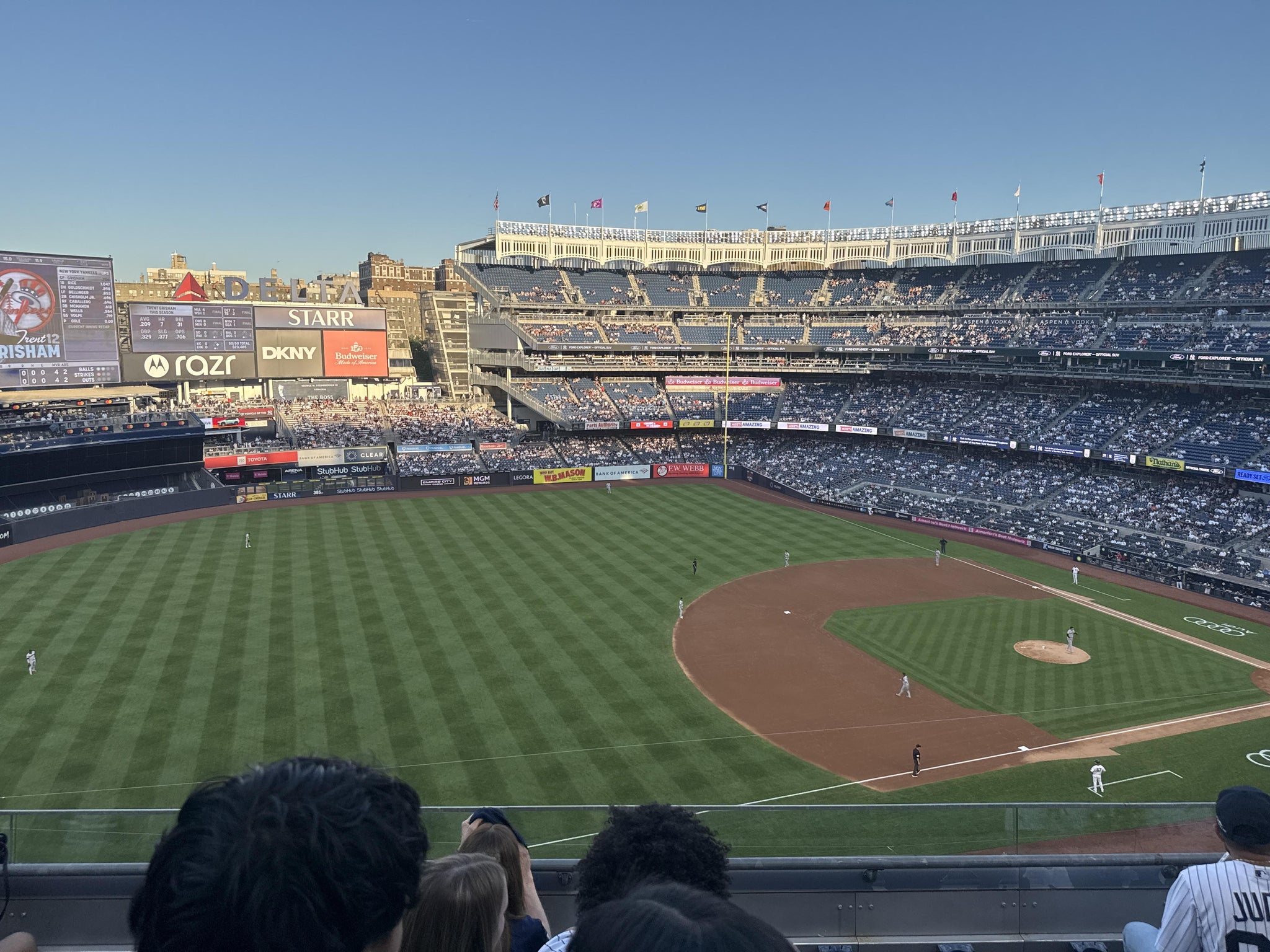 Real Fan View taken from Terrace Level 328 at Yankee Stadium by Nitza R