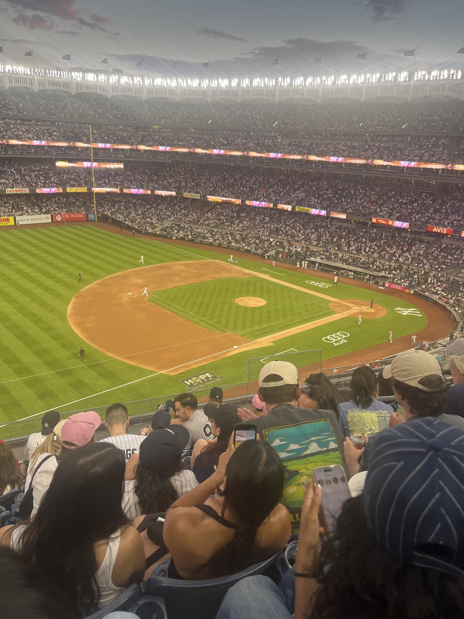 Real Fan View taken from Terrace Level 328 at Yankee Stadium by Corey T