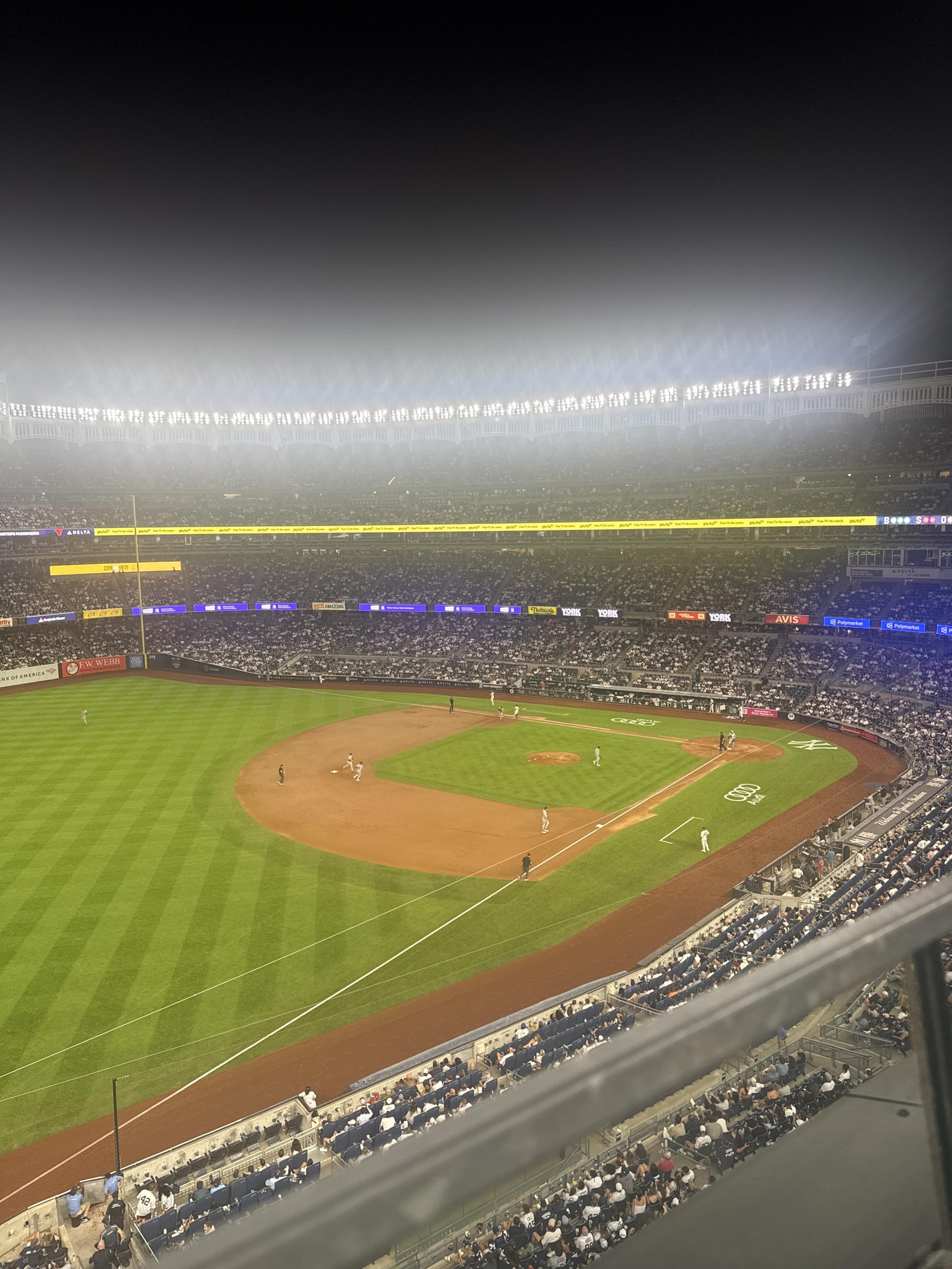 Real Fan View taken from Terrace Level 329 at Yankee Stadium by Stephanie Z