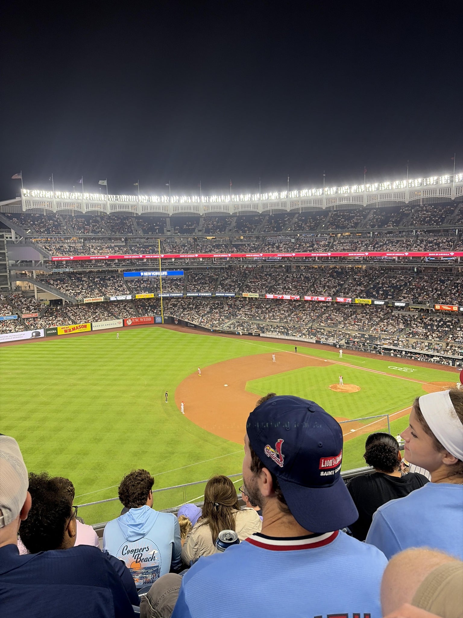 Real Fan View taken from Terrace Level 329 at Yankee Stadium by Valerie R
