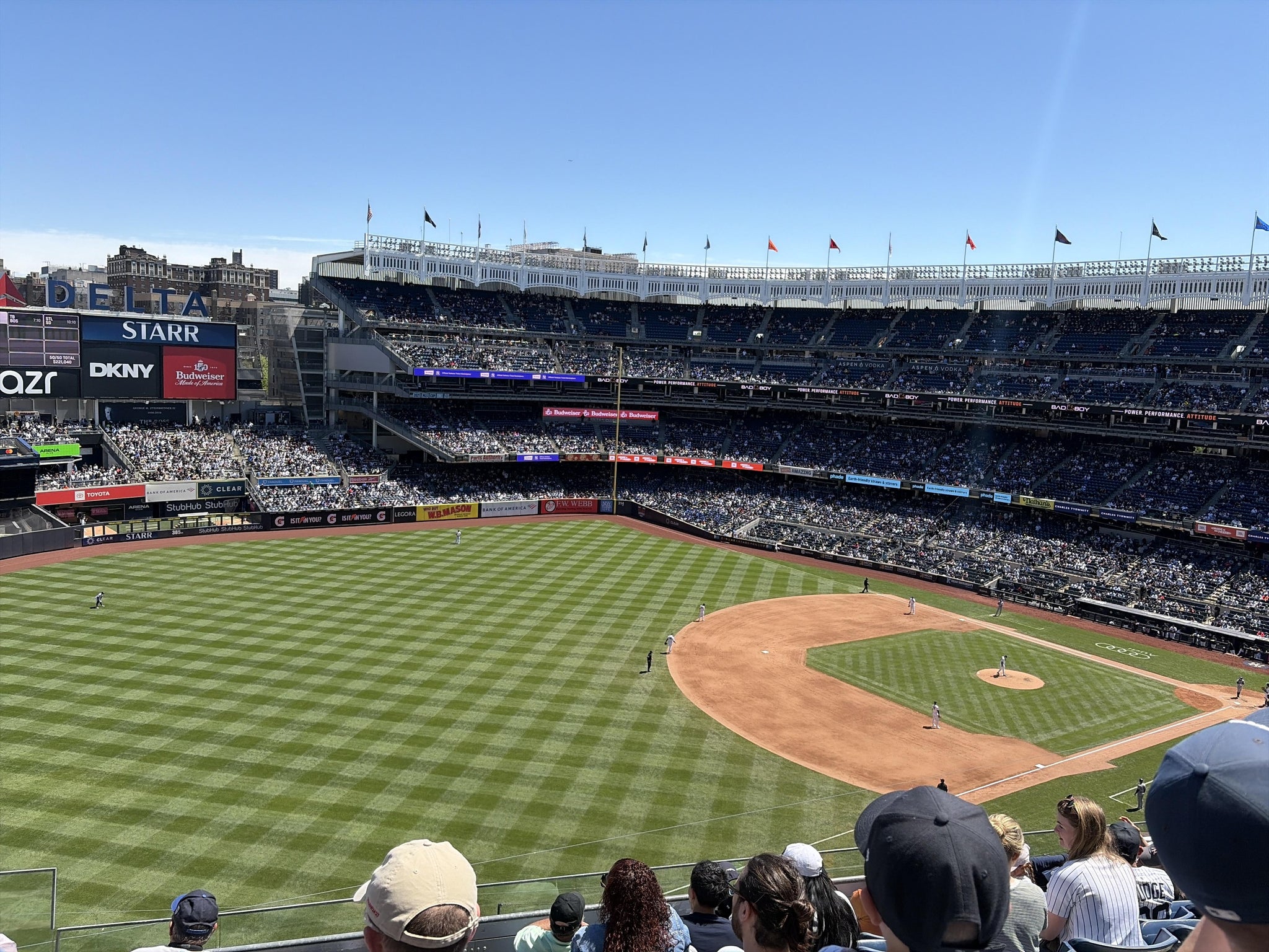 Real Fan View taken from Terrace Level 329 at Yankee Stadium by William H