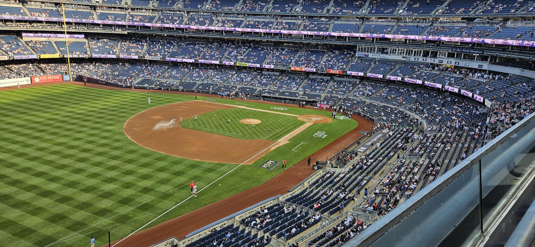 Real Fan View taken from Terrace Level 330 at Yankee Stadium by John A