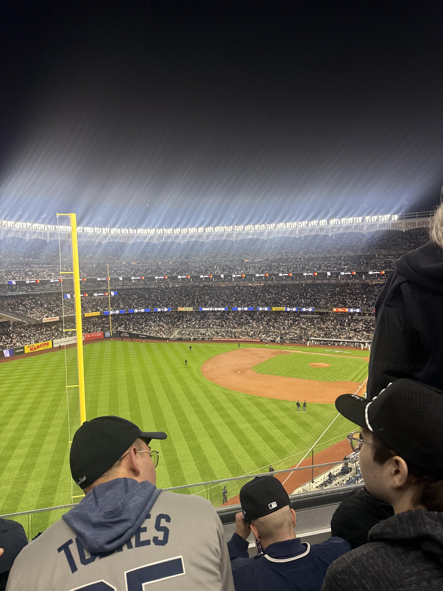 Real Fan View taken from Terrace Level 332 A at Yankee Stadium by Abraham  C