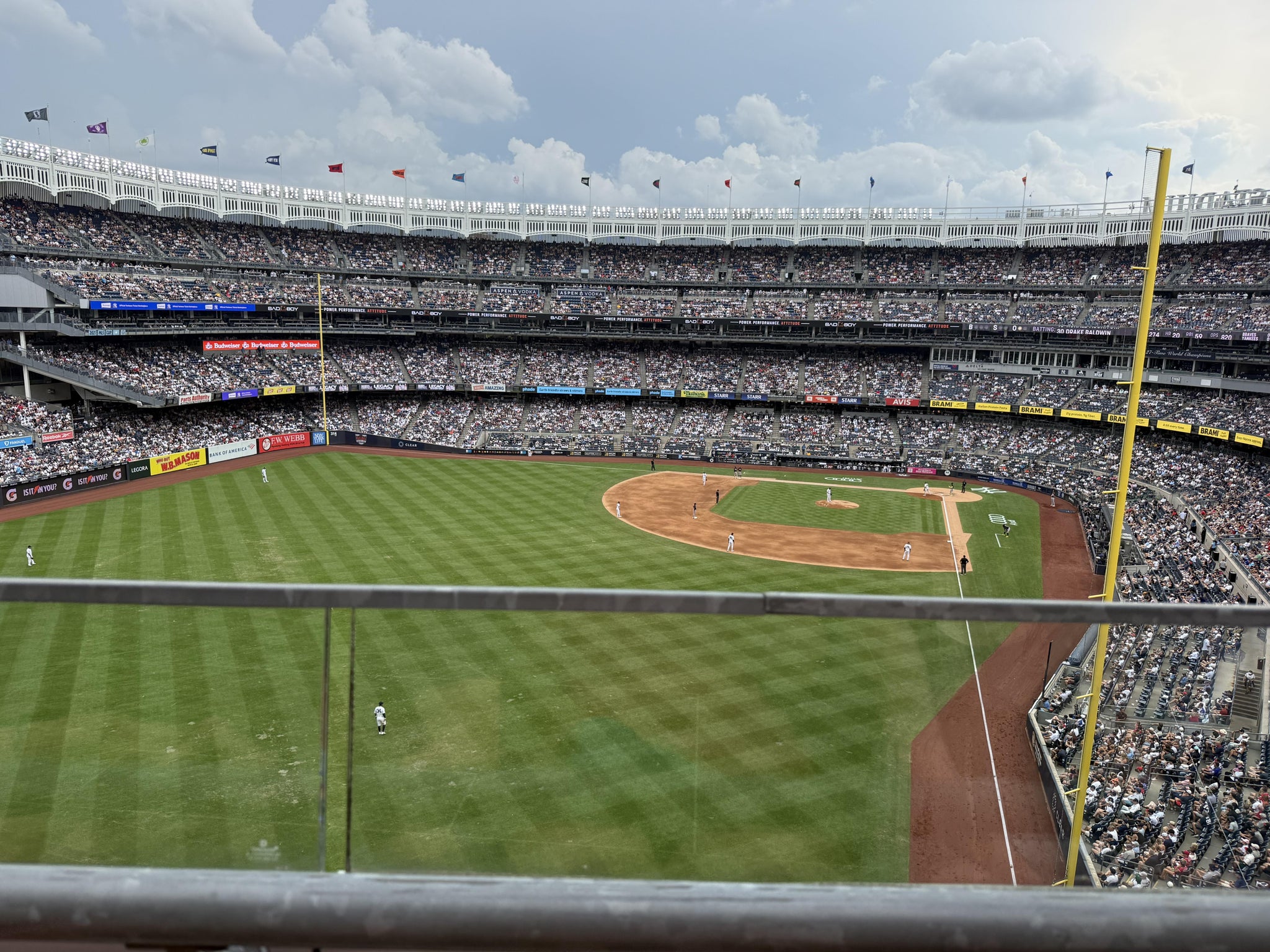 Real Fan View taken from Terrace Level 333 at Yankee Stadium by Courtney K