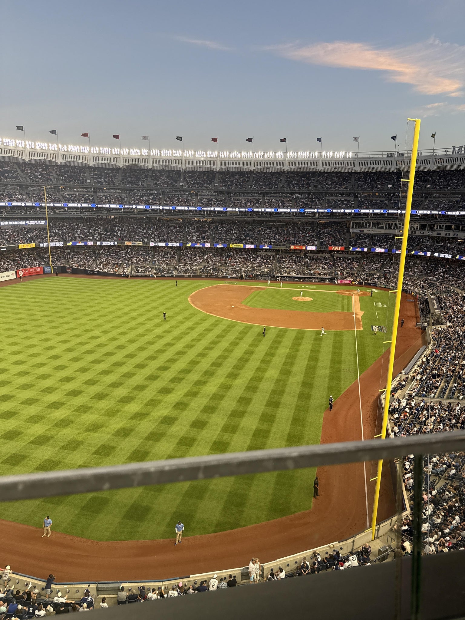 Real Fan View taken from Terrace Level 333 at Yankee Stadium by Louis H