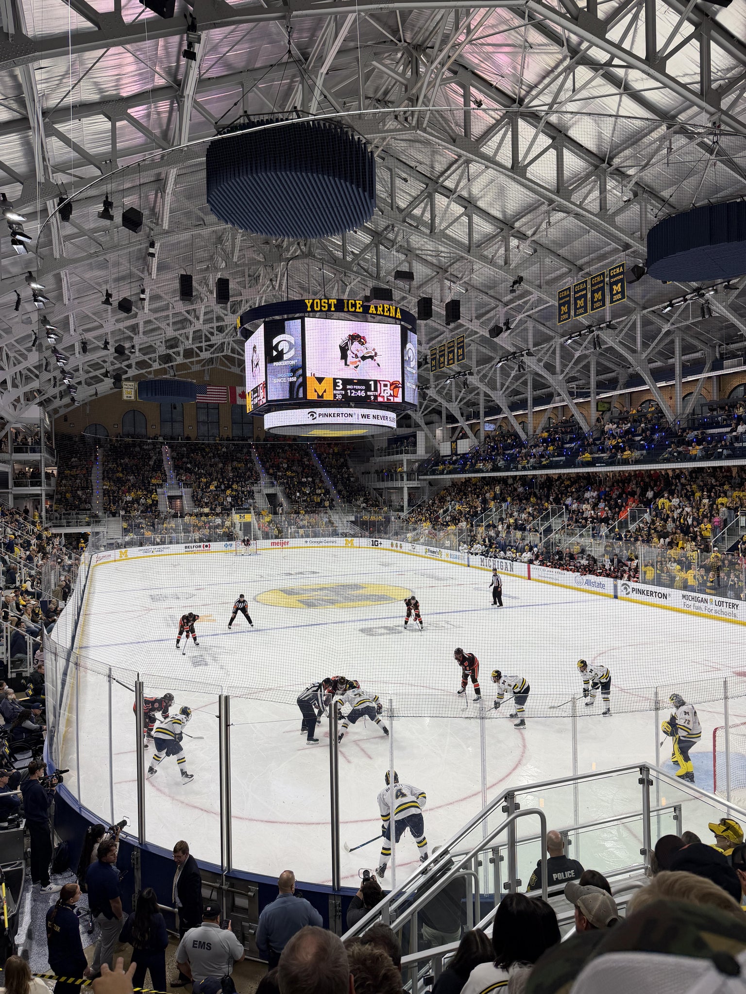 Real Fan View taken from Section 10 at Yost Arena by Sam M