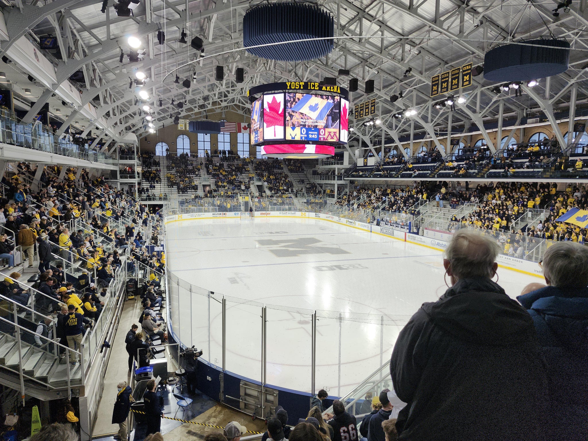 Real Fan View taken from Section 10 at Yost Arena by Andrew N