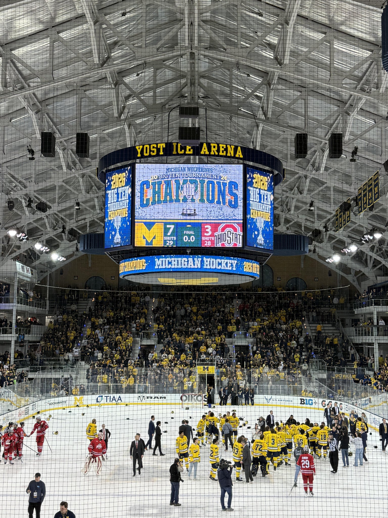 Real Fan View taken from Section 12 at Yost Arena by Eric S