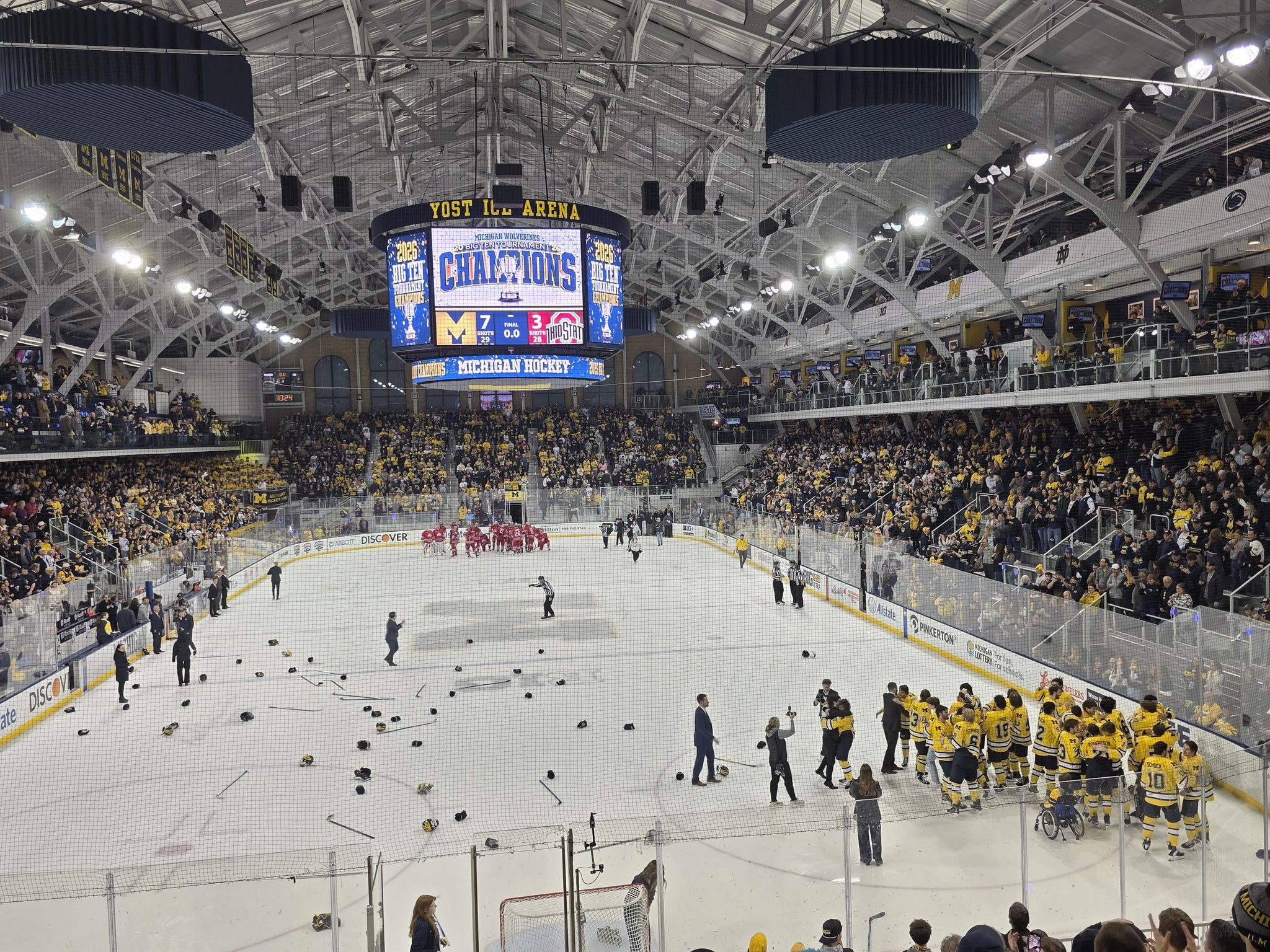 Real Fan View taken from Section 26 at Yost Arena by Ronald I