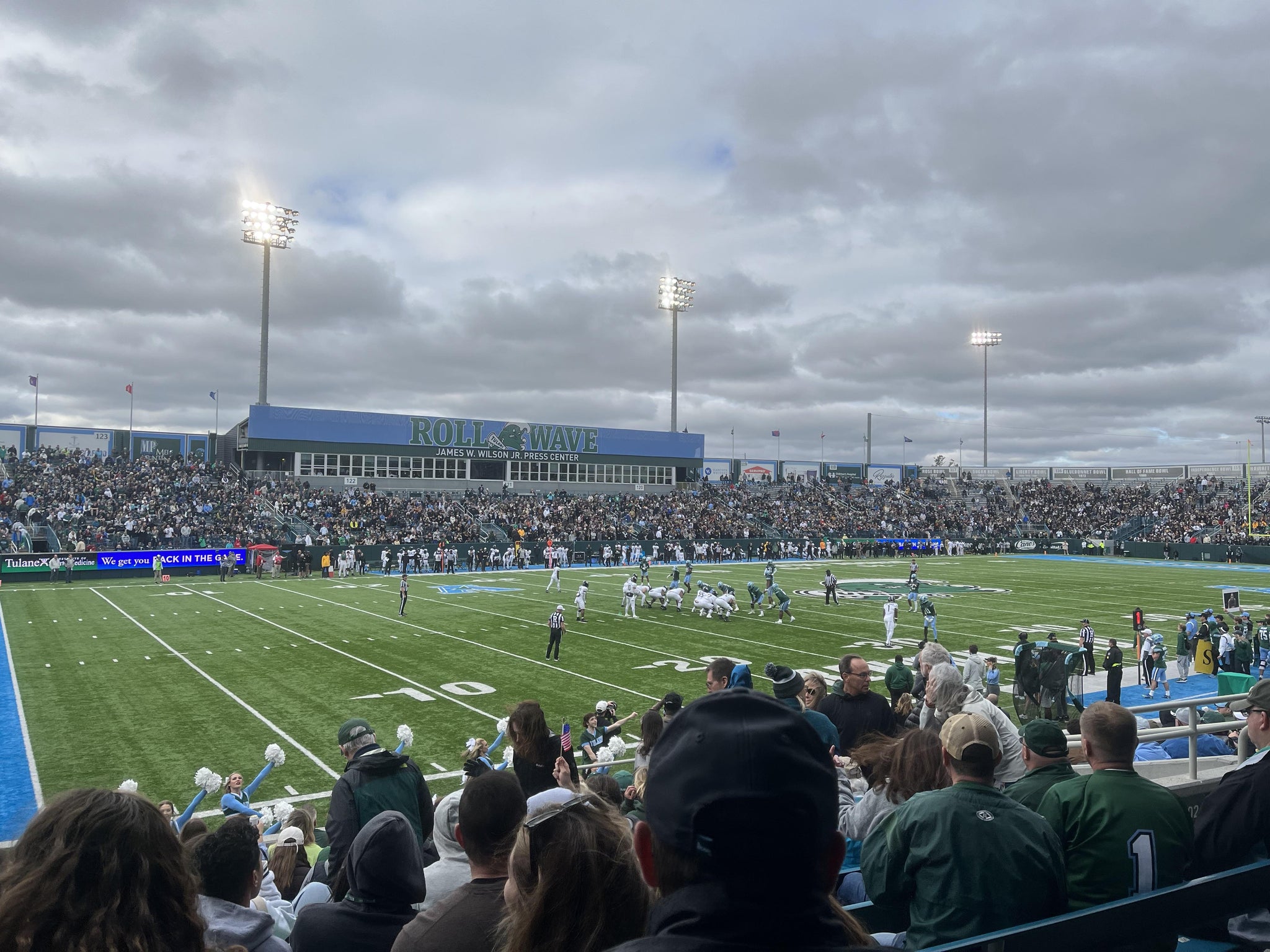 Real Fan View taken from Section 102 at Yulman Stadium by Renee L