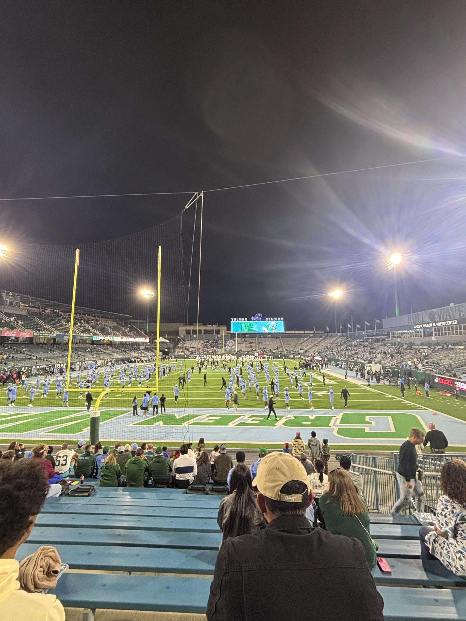 Real Fan View taken from Section 114 at Yulman Stadium by Eddie W